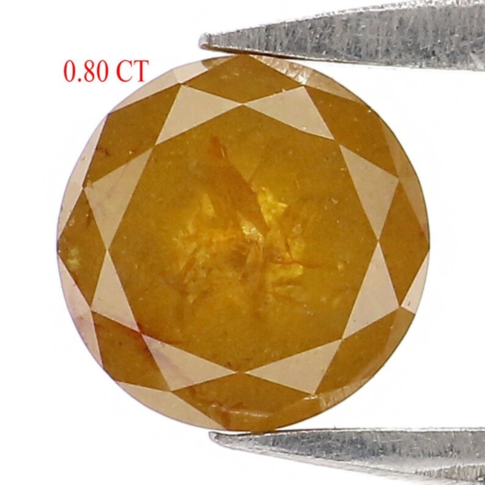 0.80 CT Natural Loose Round Rose Cut Diamond Yellow Color Round Shape Diamond 5.40 MM Natural Loose Diamond Round Rose Cut Diamond NQ9988
