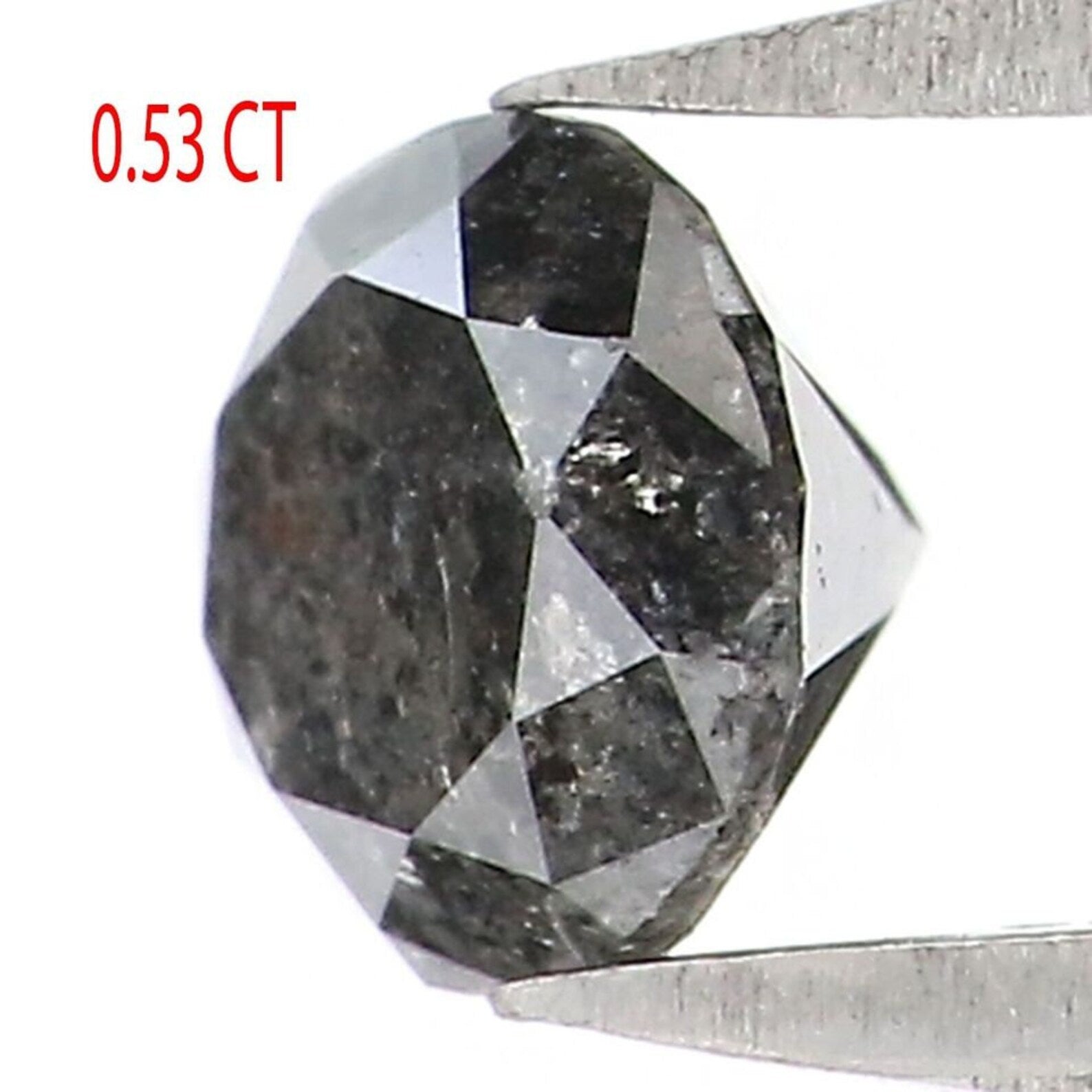 0.53 CT Natural Loose Round Brilliant Cut Diamond Black Color Round Cut Diamond 4.70 MM Natural Loose Diamond Round Shape Diamond NQ406