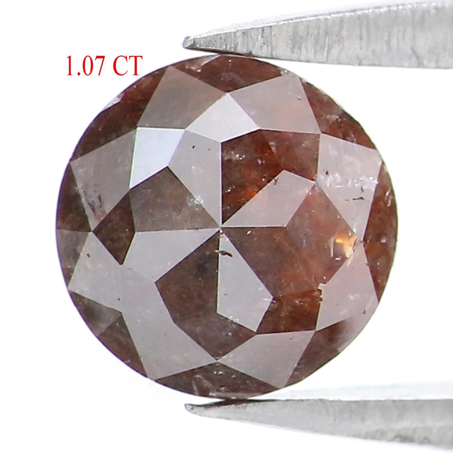 1.07 Ct Natural Loose Round Rose Cut Diamond Brown Color Round Shape Diamond 6.00 MM Natural Loose Brown Color Round Rose Cut Diamond NQ7028