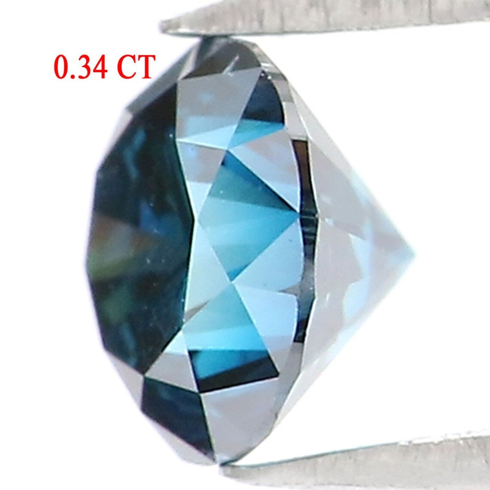0.34 CT Natural Loose Round Shape Diamond Blue Color Round Diamond 4.25 MM Natural Diamond Blue Color Round Brilliant Cut Diamond NQ1411