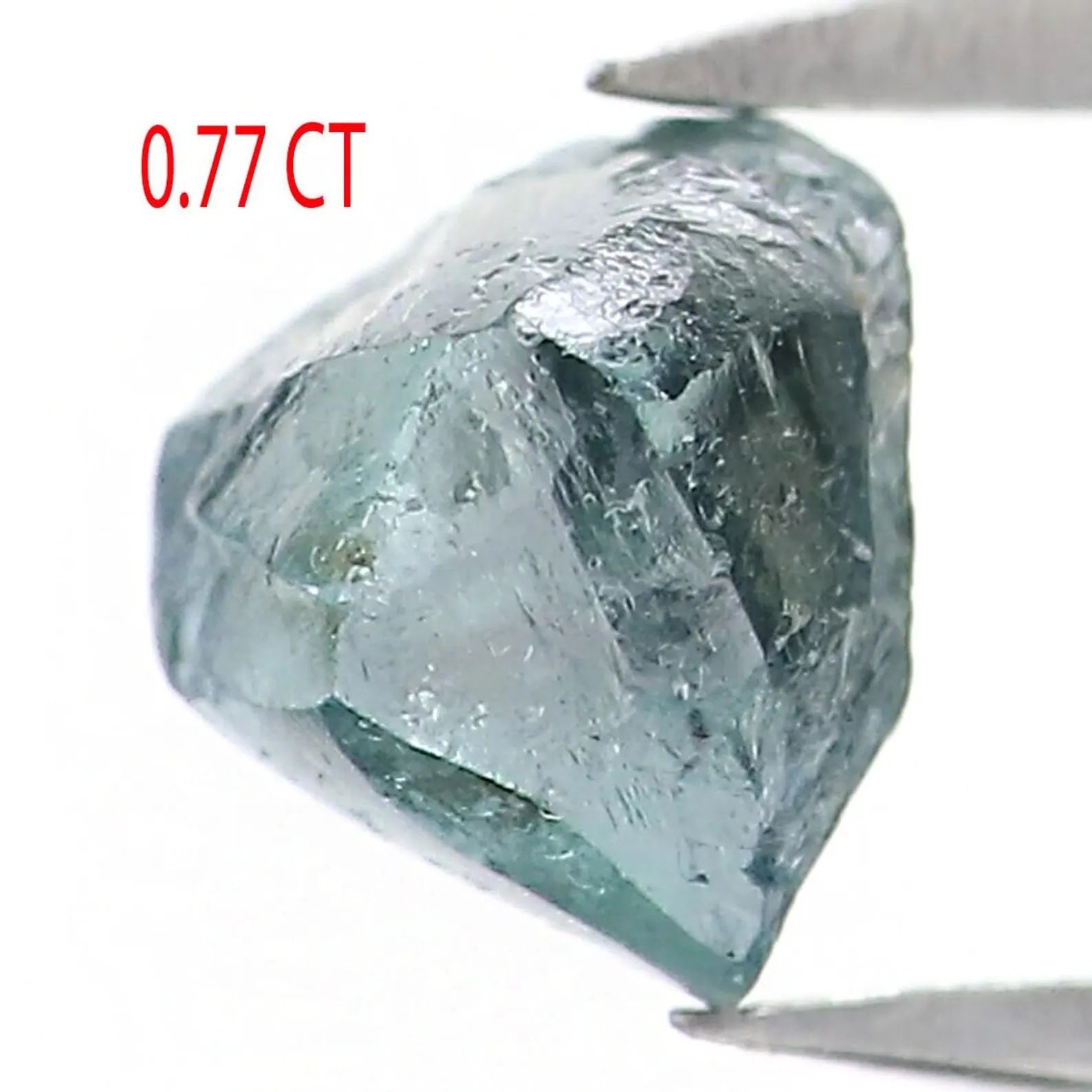 0.77 CT Natural Loose Crystal Rough Blue Color Rough Diamond 5.40 MM Natural Loose Diamond Blue Color Rough Irregular Cut Diamond NQ2008