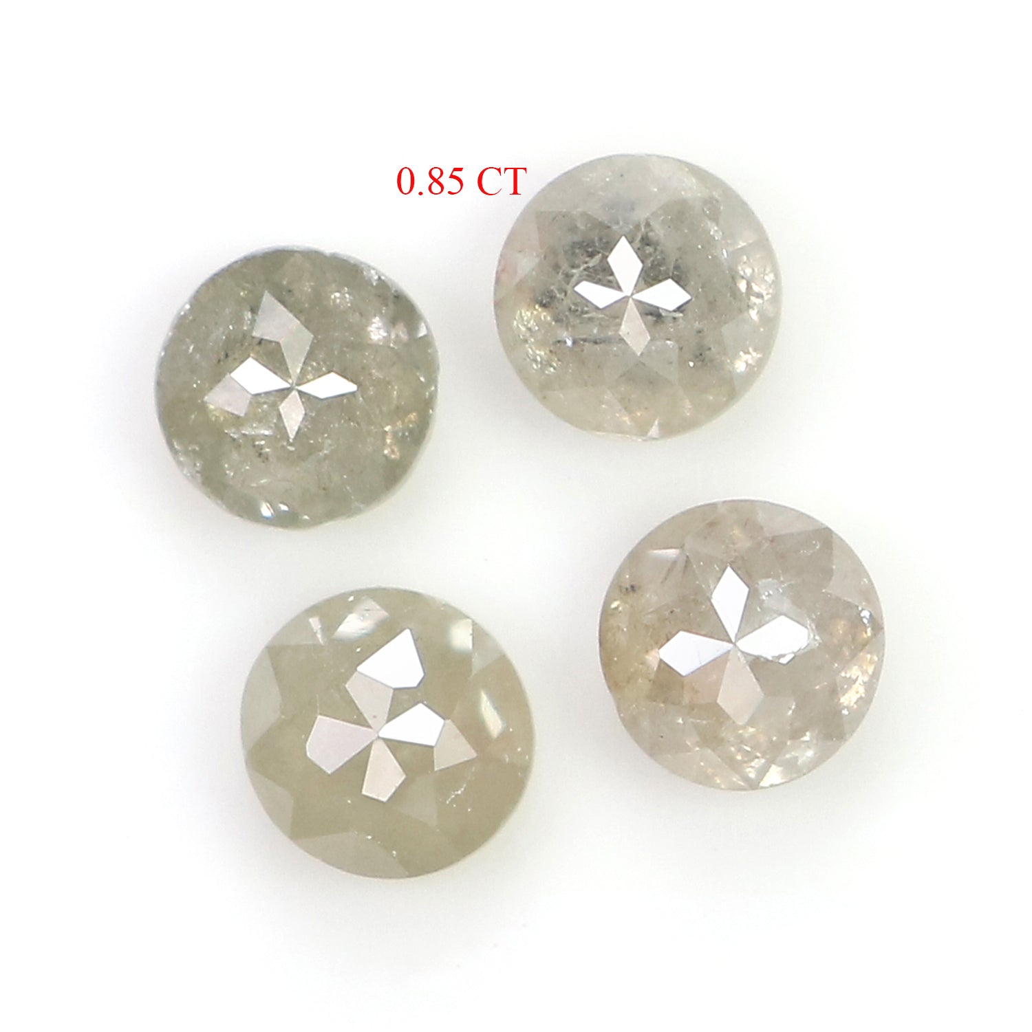 0.85 CT Natural Loose Round Rose Cut Diamond Grey Color Round Shape Diamond 3.50 MM Natural Loose Grey Color Round Rose Cut Diamond LQ6332