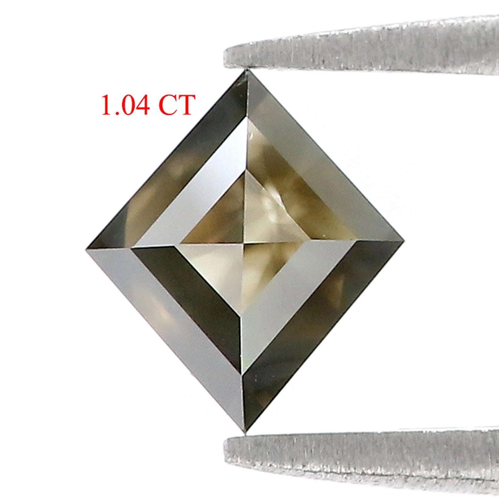 1.04 CT Natural Loose Kite Shape Diamond Salt And Pepper Kite Cut Diamond 7.90 MM Natural Loose Diamond Black Grey Kite Shape Diamond QN9594
