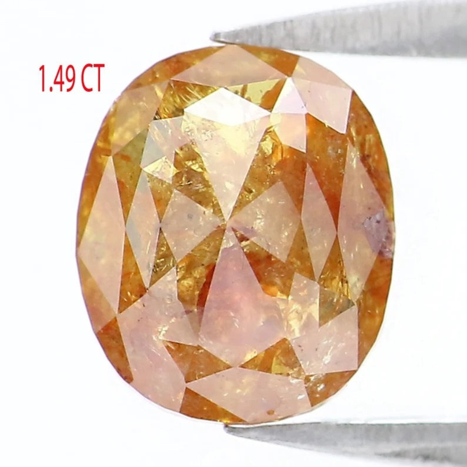 1.49 Ct Natural Loose Oval Shape Diamond Brown Color Oval Cut Diamond 7.40 MM Natural Loose Diamond Brown Color Oval Rose Cut Diamond NQ1937