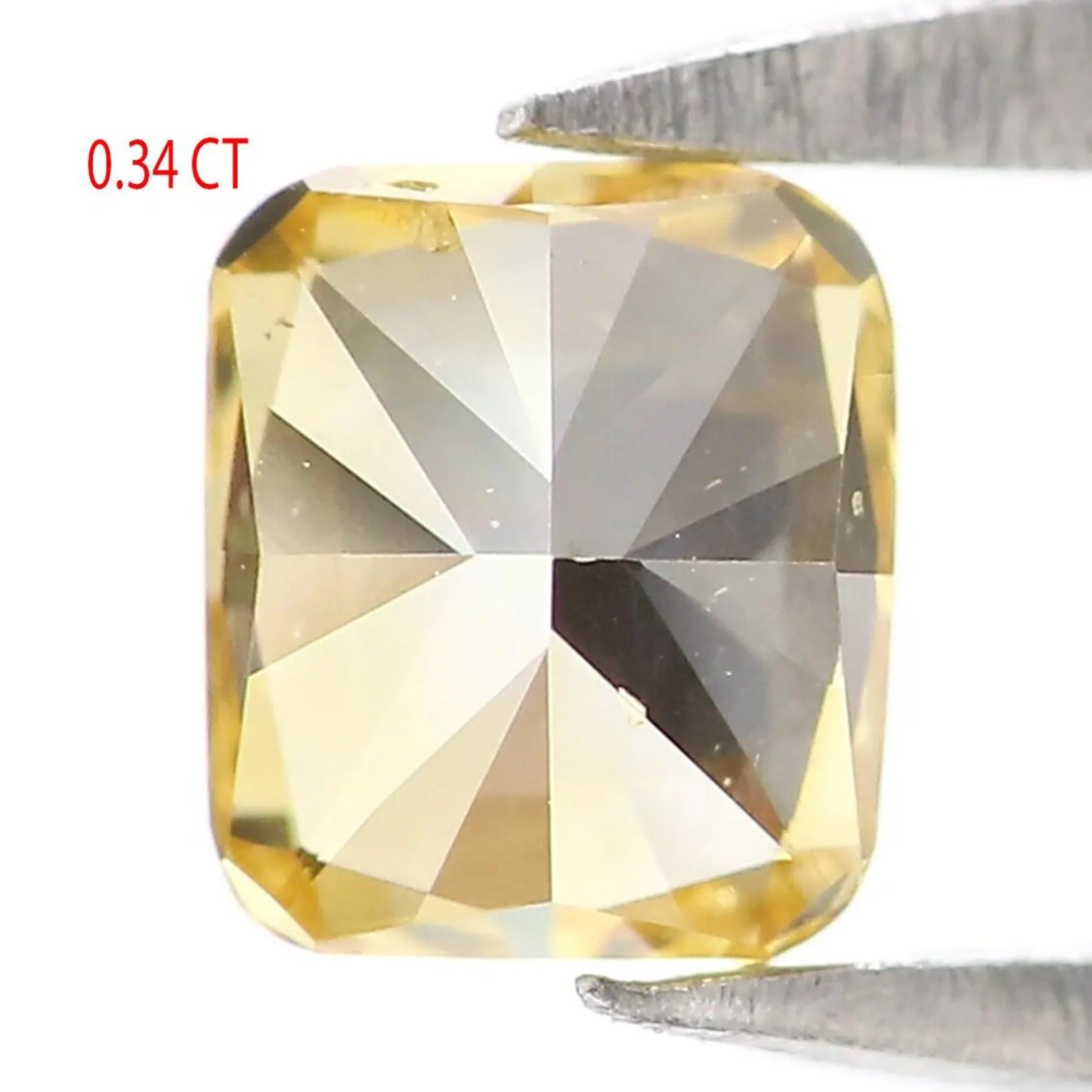 0.34 CT Natural Loose Cushion Shape Diamond Orange Color Cushion Diamond 4.00 MM Natural Yellow Color Cushion Brilliant Cut Diamond NQ9805