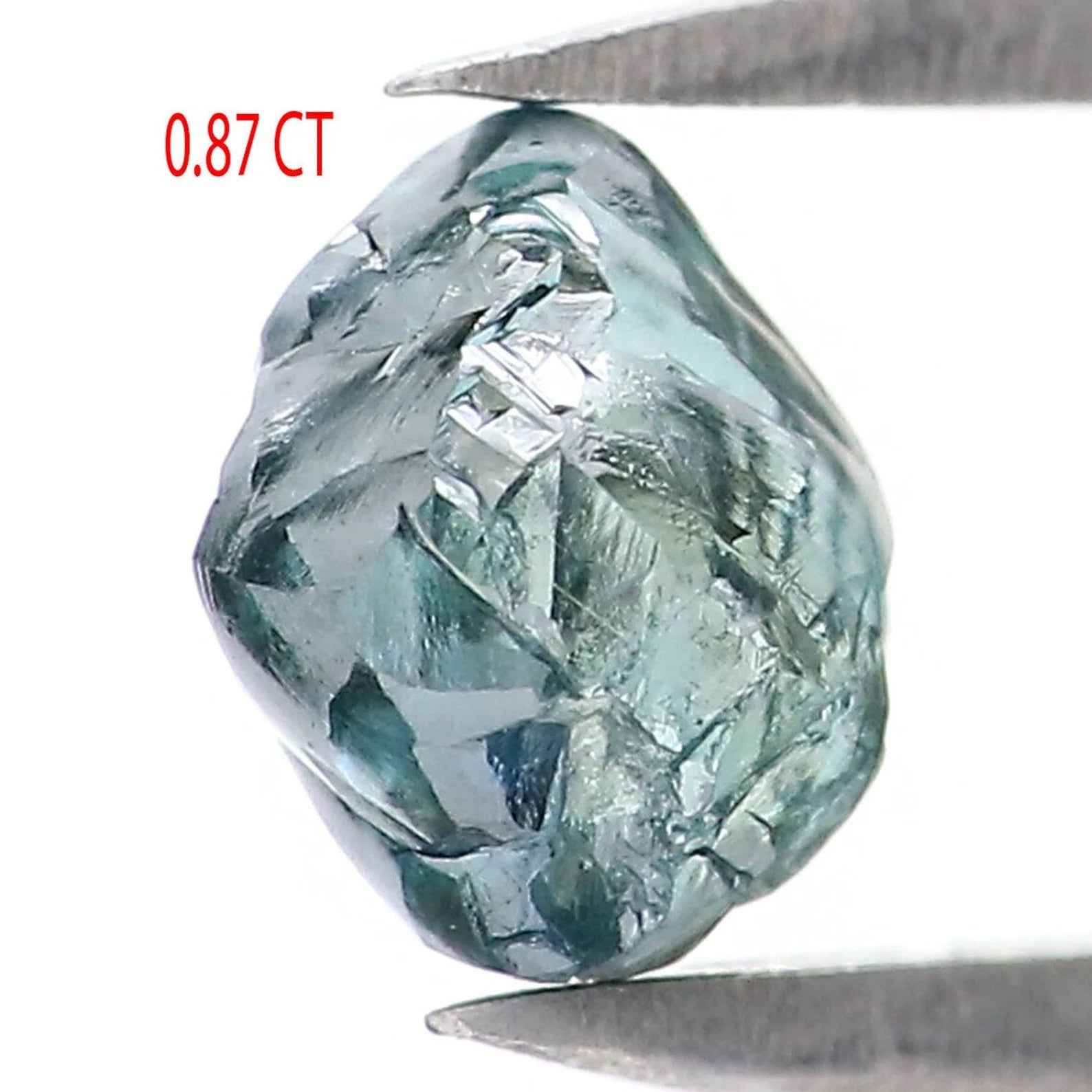 0.87 CT Natural Loose Crystal Rough Diamond Blue Color Rough Cut Diamond 5.80 MM Natural Loose Diamond Irregular Rough Cut Diamond NQ1996