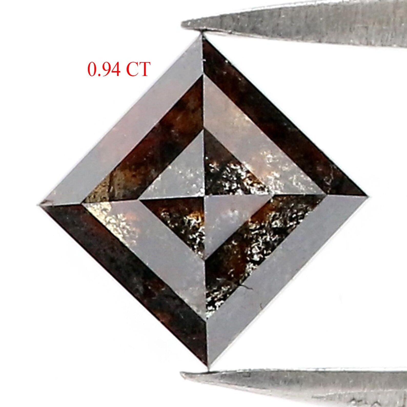 0.94 CT Natural Loose Kite Shape Diamond Black Color Kite Cut Diamond 7.50 MM Natural Loose Diamond Kite Shape Rose Cut Diamond QN489