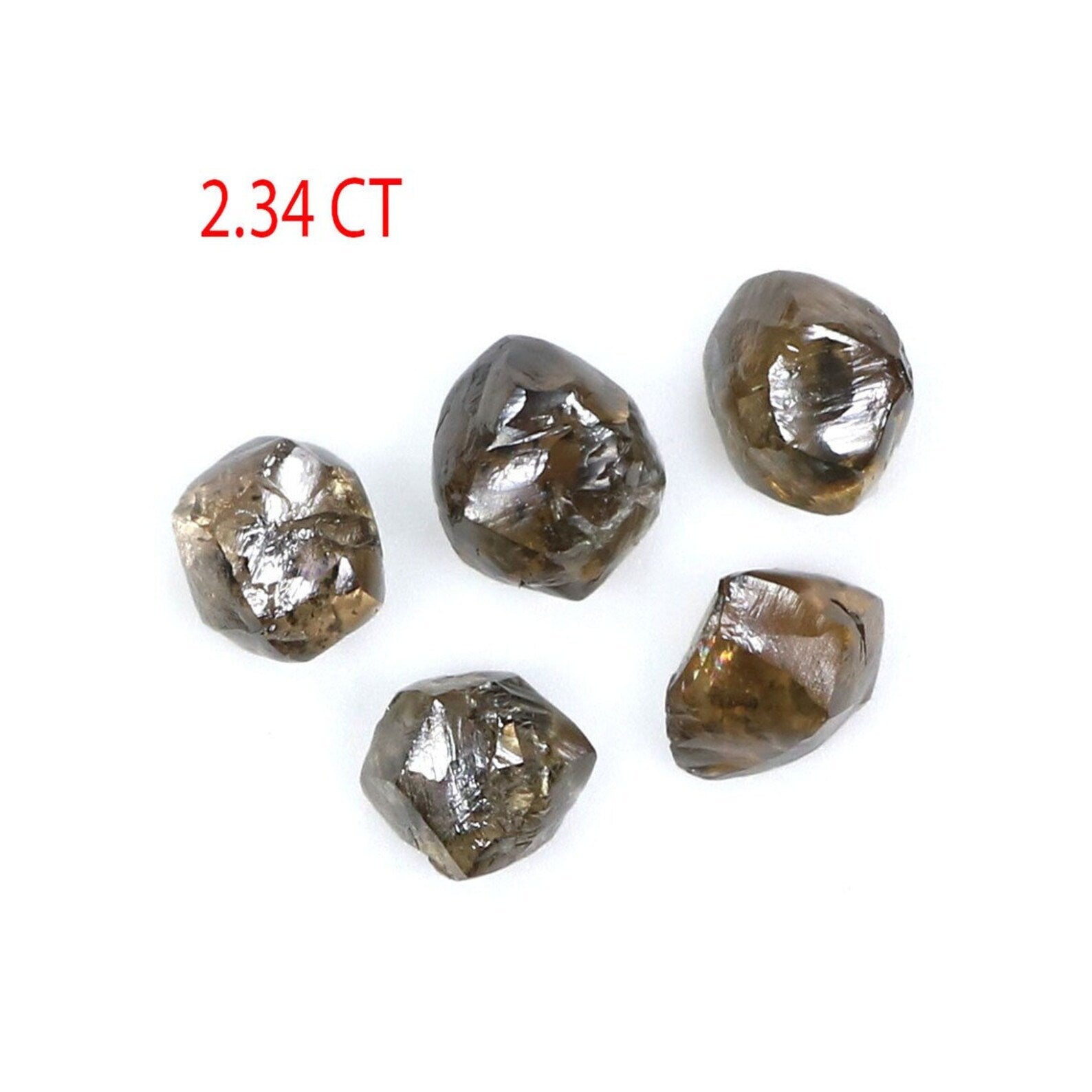 2.34 CT Natural Loose Rough Diamond Brown Color Rough Diamond 4.00 MM Natural Diamond Brown Color Irregular Cut Rough Shape Diamond NQ9049