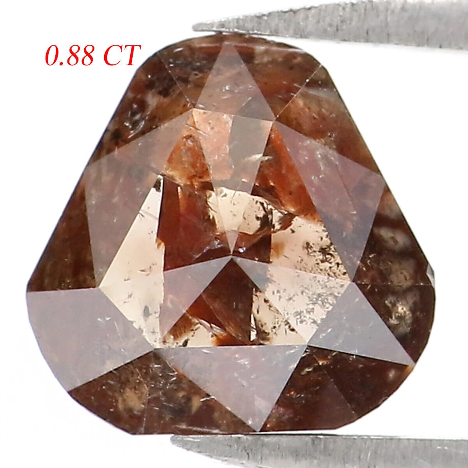 0.88 CT Natural Loose Triangle Diamond Brown Color Diamond Natural Loose Diamond 6.90 MM Triangle Cut Diamond Triangle Shape Diamond NQ7866