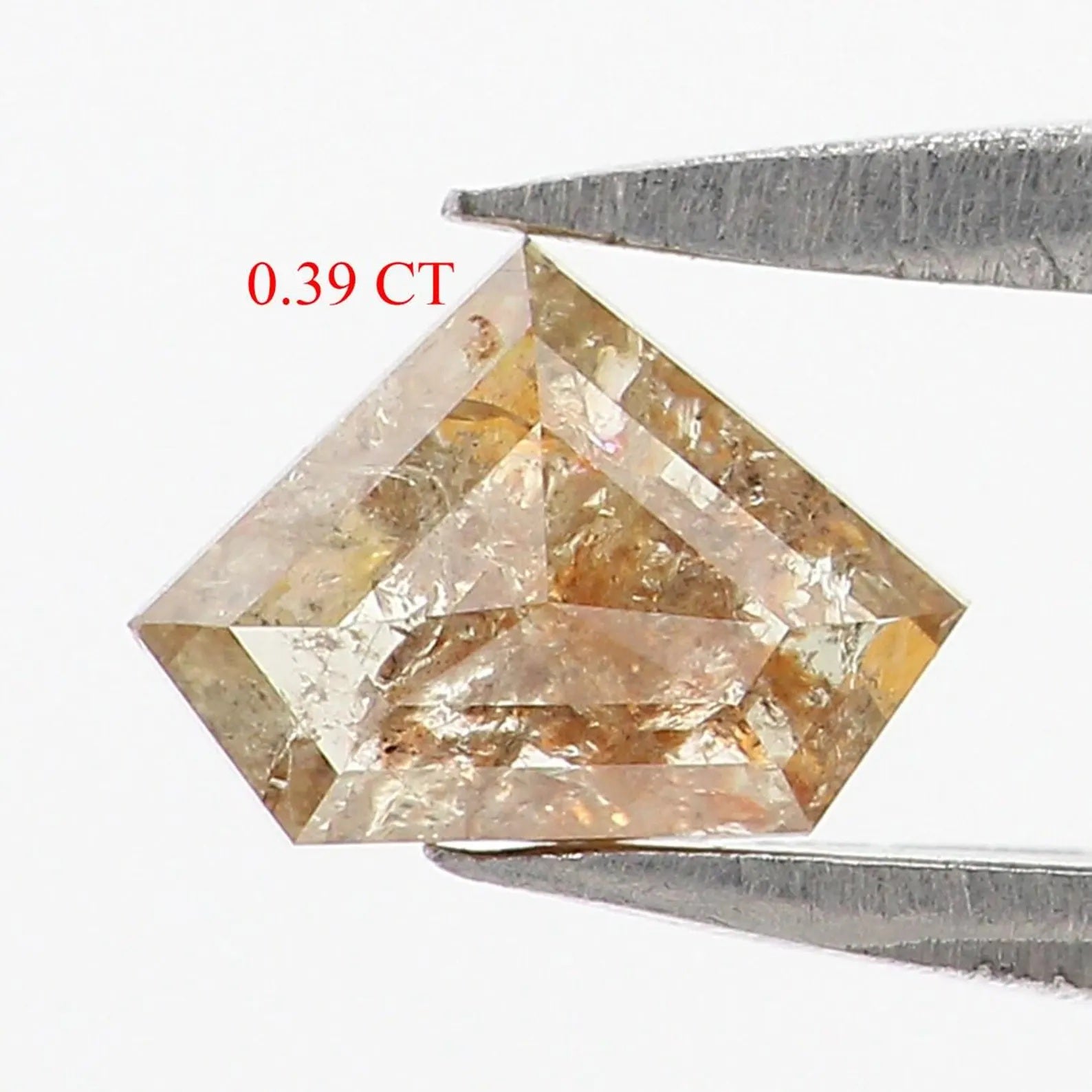0.39 CT Natural Loose Shield Shape Diamond Grey Color Shield Cut Diamond 4.30 MM Natural Diamond Brown Color Shield Rose Cut Diamond NQ449