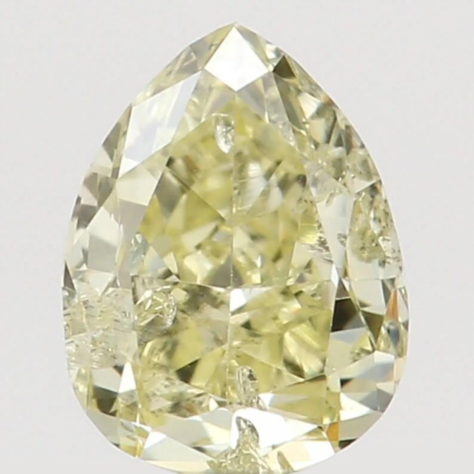 0.20 CT Natural Loose Pear Shape Diamond Yellow Color Pear Cut Diamond 3.90 MM Natural Loose Yellow Color Pear Brilliant Cut Diamond QN8065