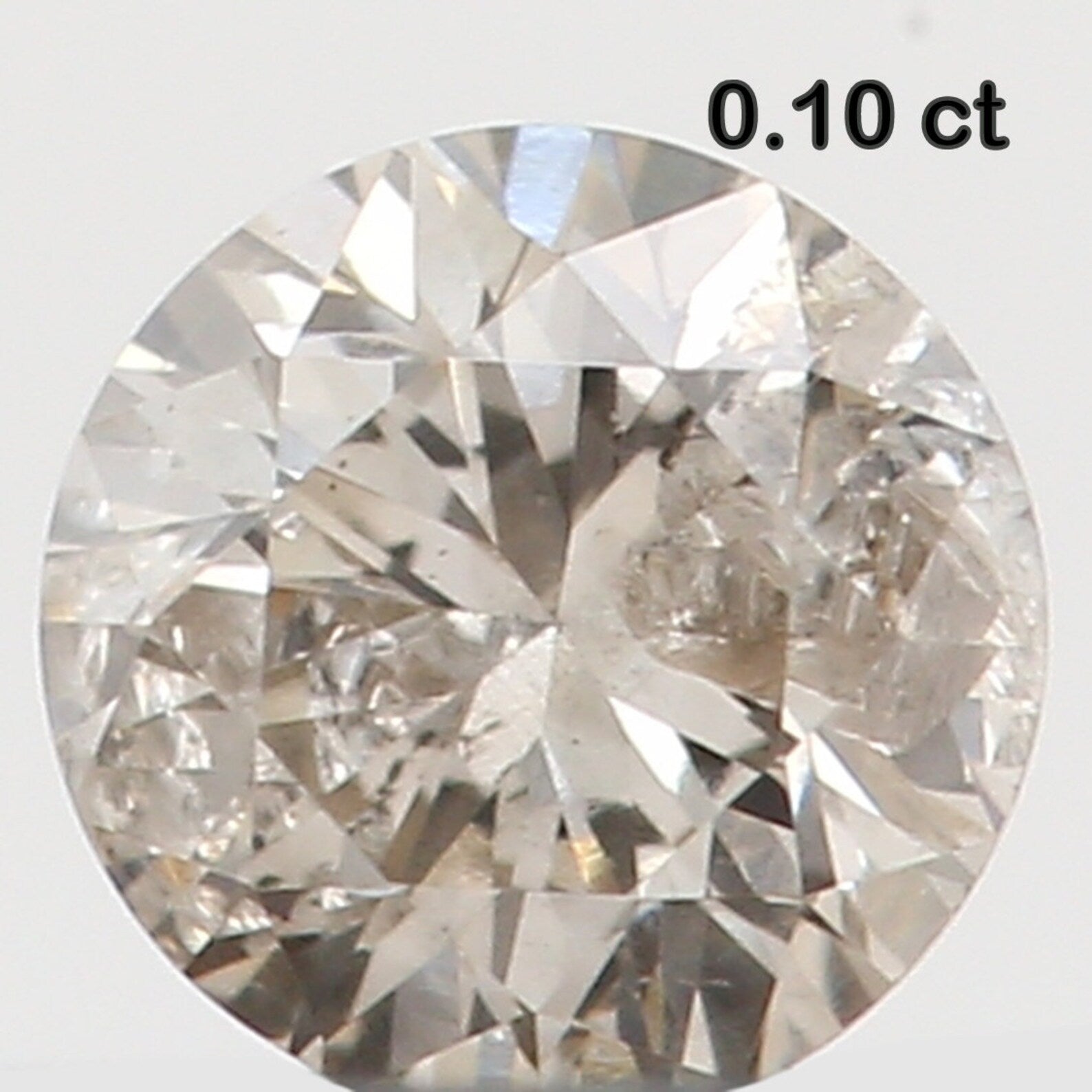 0.10 Ct Natural Loose Round Shape Diamond Brown Color Round Cut Diamond 2.90 MM Natural Loose Diamond Round Brilliant Cut Diamond N7993