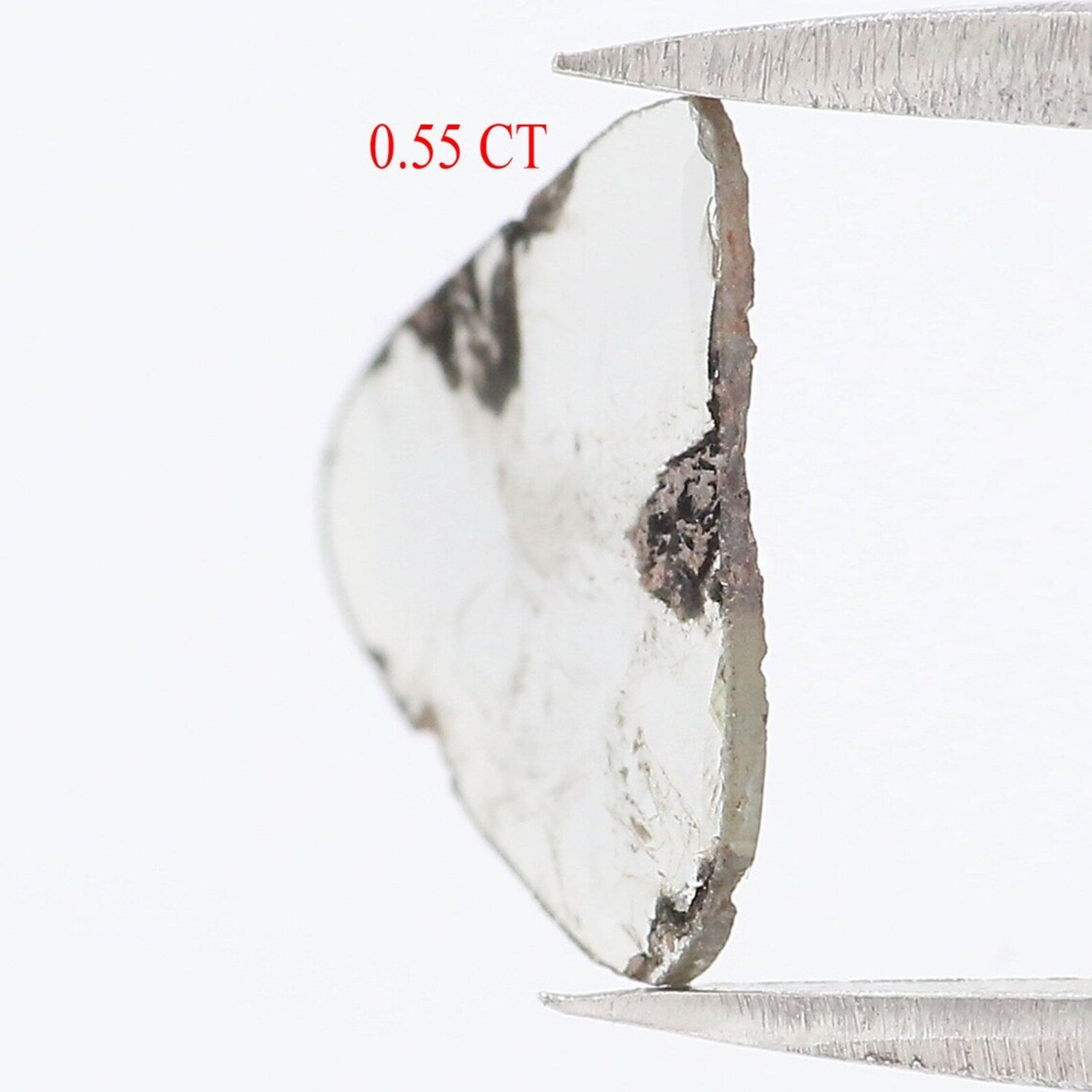 0.55 CT Natural Loose Slice Shape Diamond Grey Color Slice Diamond 9.50 MM Natural Loose Diamond Slice Shape Irregular Cut Diamond NQ8855