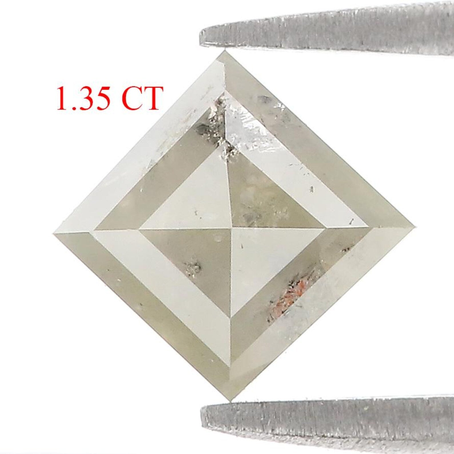 1.35 CT Natural Loose Diamond Kite Shape Diamond Grey Color Kite Shape Diamond 9.00 MM Natural Loose Diamond Kite Rose Cut Diamond QN764