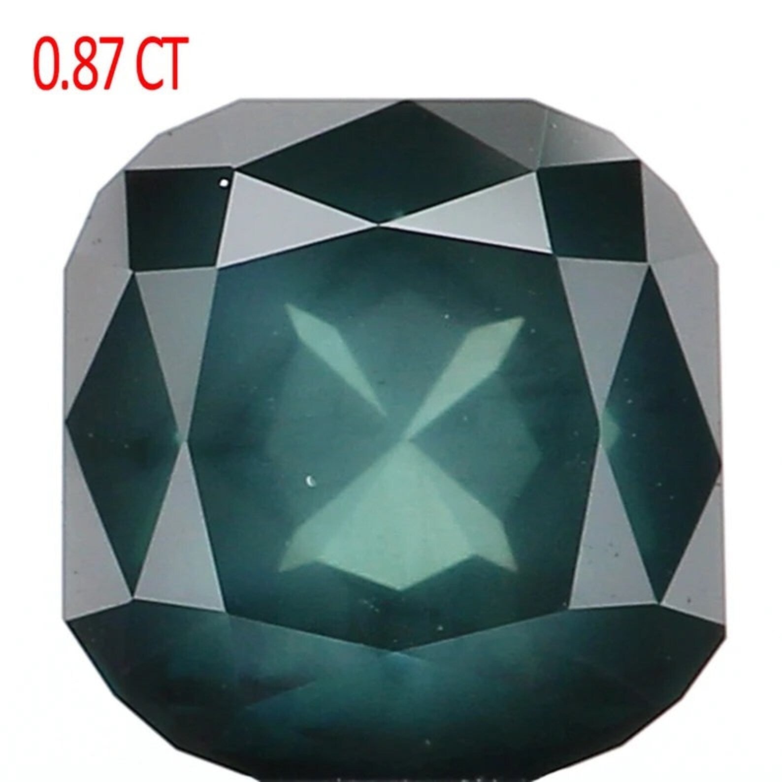 0.87 Ct Natural Loose Cushion Shape Diamond Blue Color Cushion Cut Diamond 5.00 MM Natural Loose Diamond Cushion Rose Cut Diamond QN9848