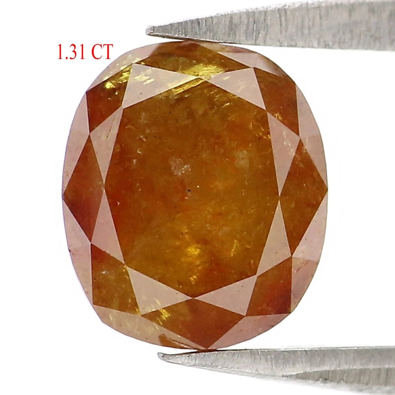 1.31 CT Natural Loose Oval Shape Diamond Brown Color Oval Cut Diamond 7.20 MM Natural Loose Diamond Brown Oval Shape Rose Cut Diamond NQ379