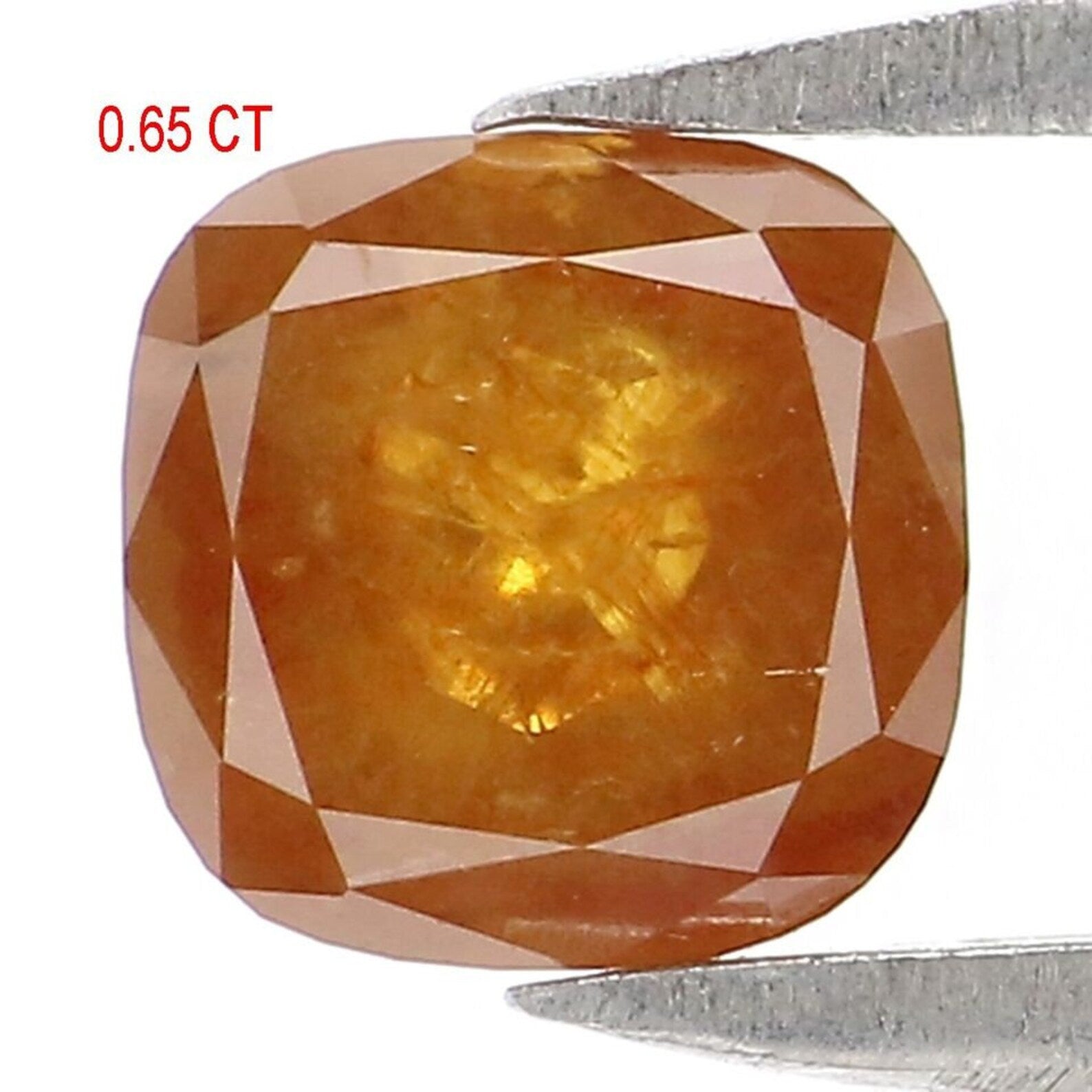 0.65 CT Natural Loose Cushion Shape Diamond Brown Color Cushion Cut Diamond 5.00 MM Natural Loose Diamond Cushion Rose Cut Diamond NQ2215