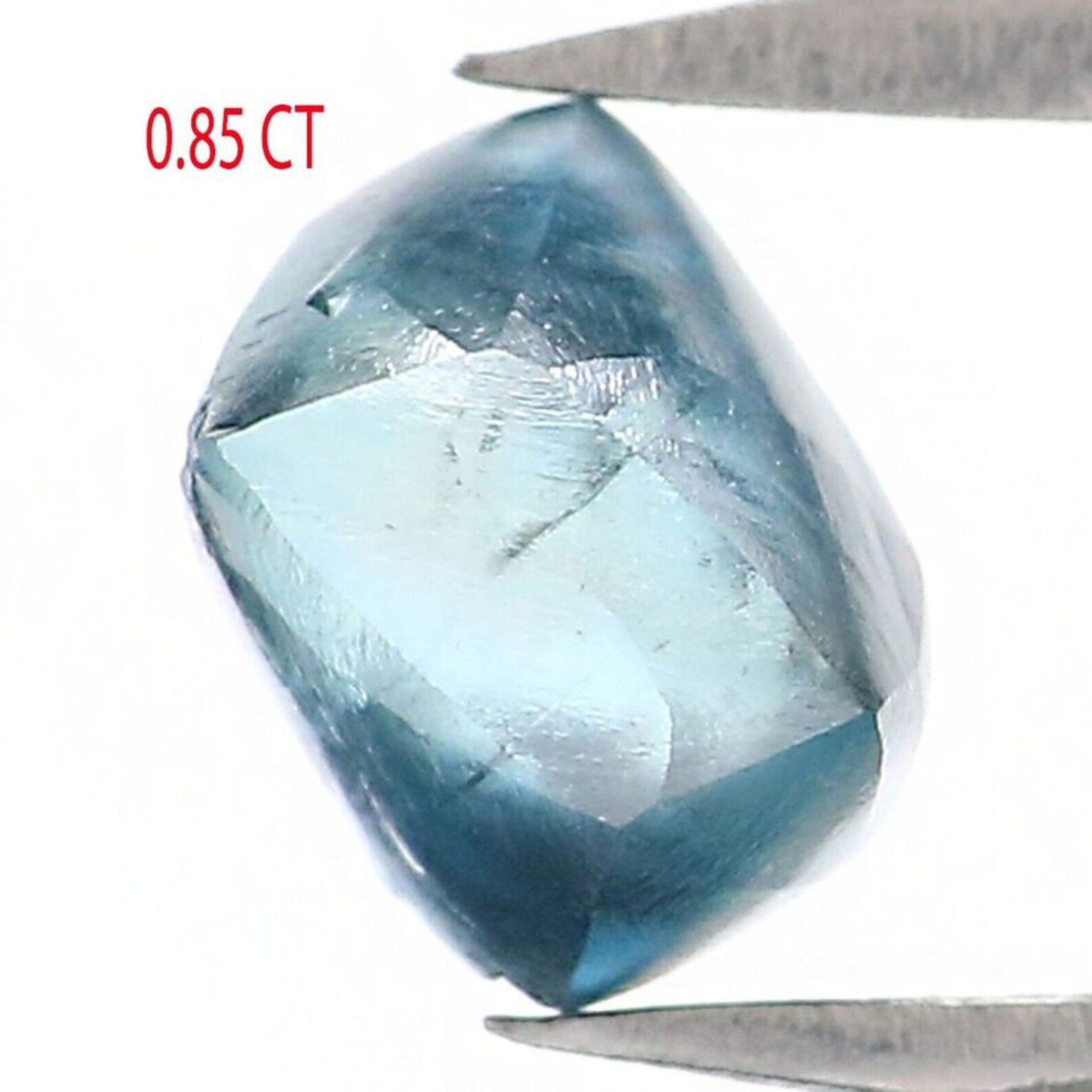 0.85 CT Natural Loose Rough Shape Diamond Blue Color Rough Cut Diamond 5.45 MM Natural Loose Diamond Blue Rough Irregular Cut Diamond NQ2035