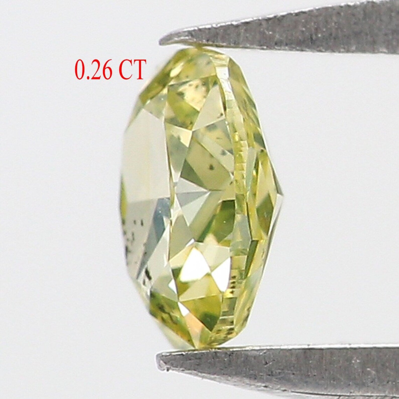 0.26 CT Natural Loose Oval Shape Diamond Greenish Yellow Color Oval Diamond 4.30 MM Natural Loose Diamond Oval Brilliant Cut Diamond NQ9808