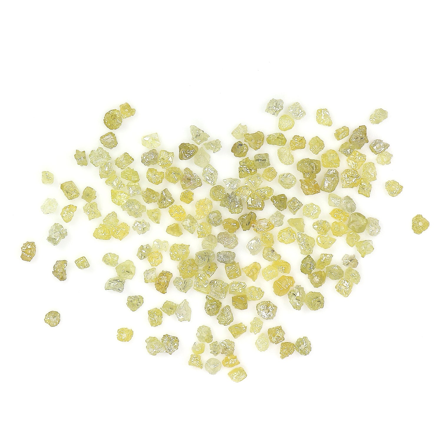 Natural Loose Rough Diamond Yellow Color Rough Bead Diamond 1.30 to 2.50 MM 5.00 Ct Lot Uncut Drilled Bead Rough Irregular Cut Diamond Q77-1