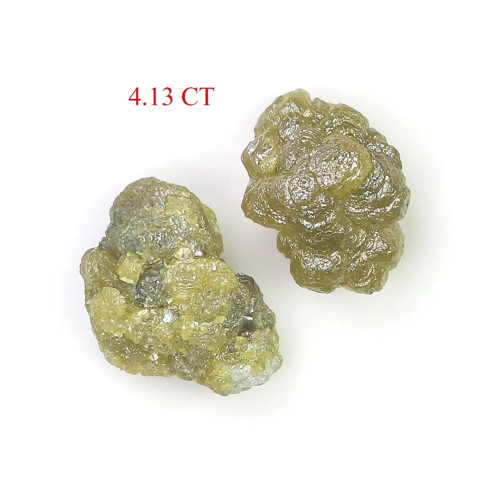 4.13 CT Natural Loose Rough Shape Diamond Yellow Color Rough Uncut Diamond 9.60 MM Natural Grey Diamond Rough Irregular Cut Diamond NQ2582