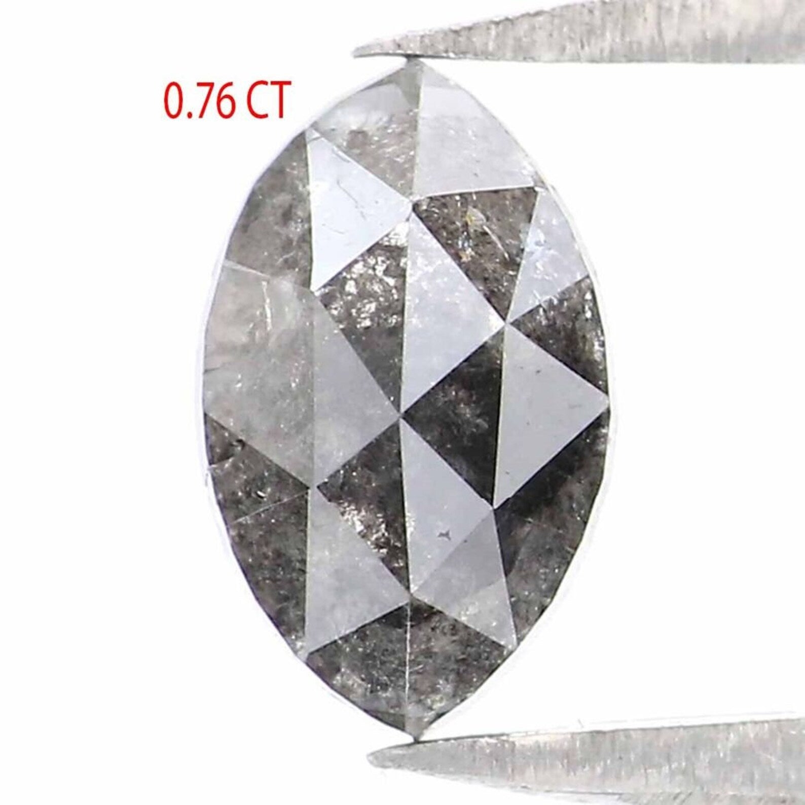 0.76 CT Natural Loose Marquise Diamond Salt And Pepper Diamond 7.40 MM Natural Loose Black Grey Diamond Marquise Rose Cut Diamond NQ9255