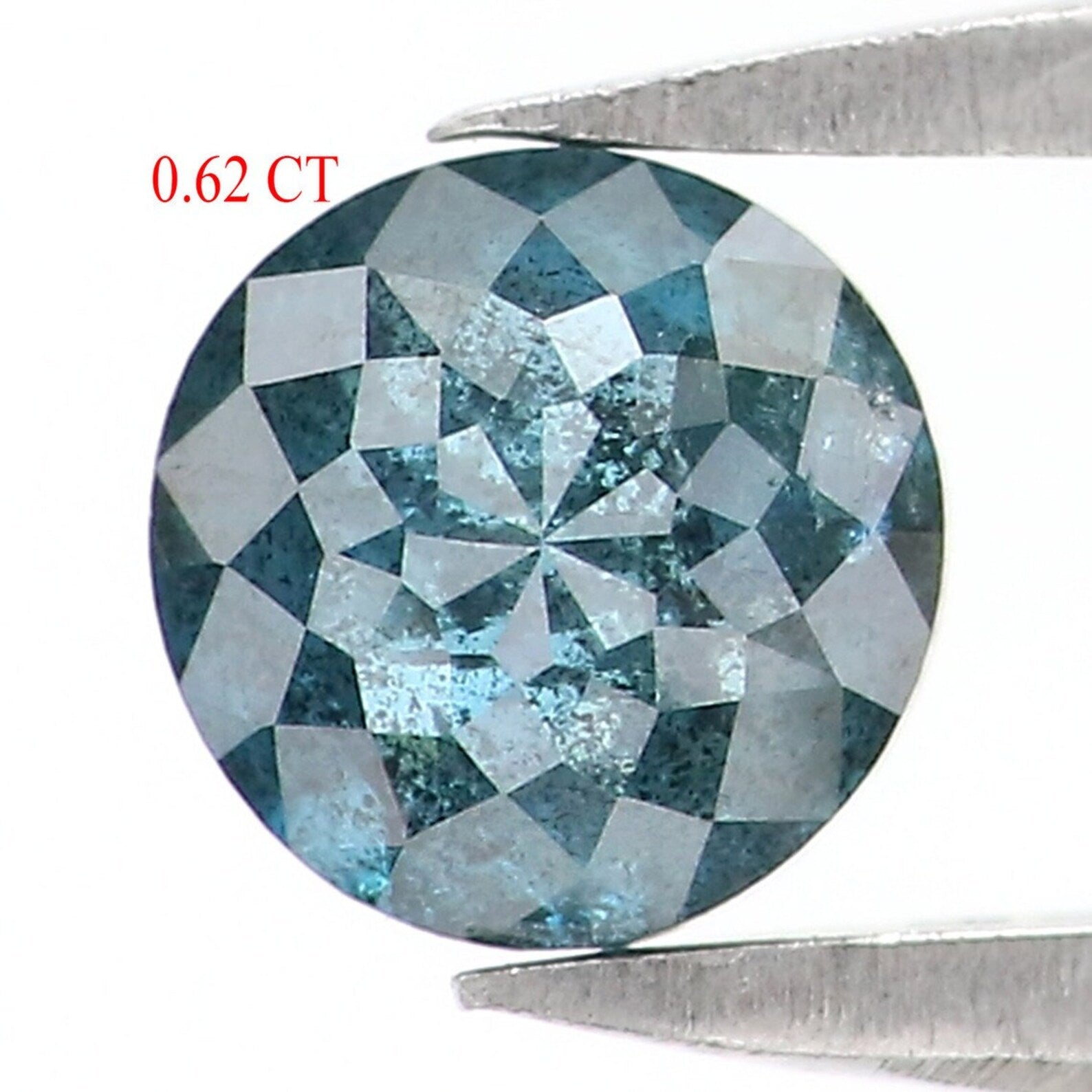 0.62 CT Natural Loose Round Shape Diamond Blue Color Round Diamond 4.80 MM Natural Loose Diamond Round Blue Color Rose Cut Diamond NQ9843