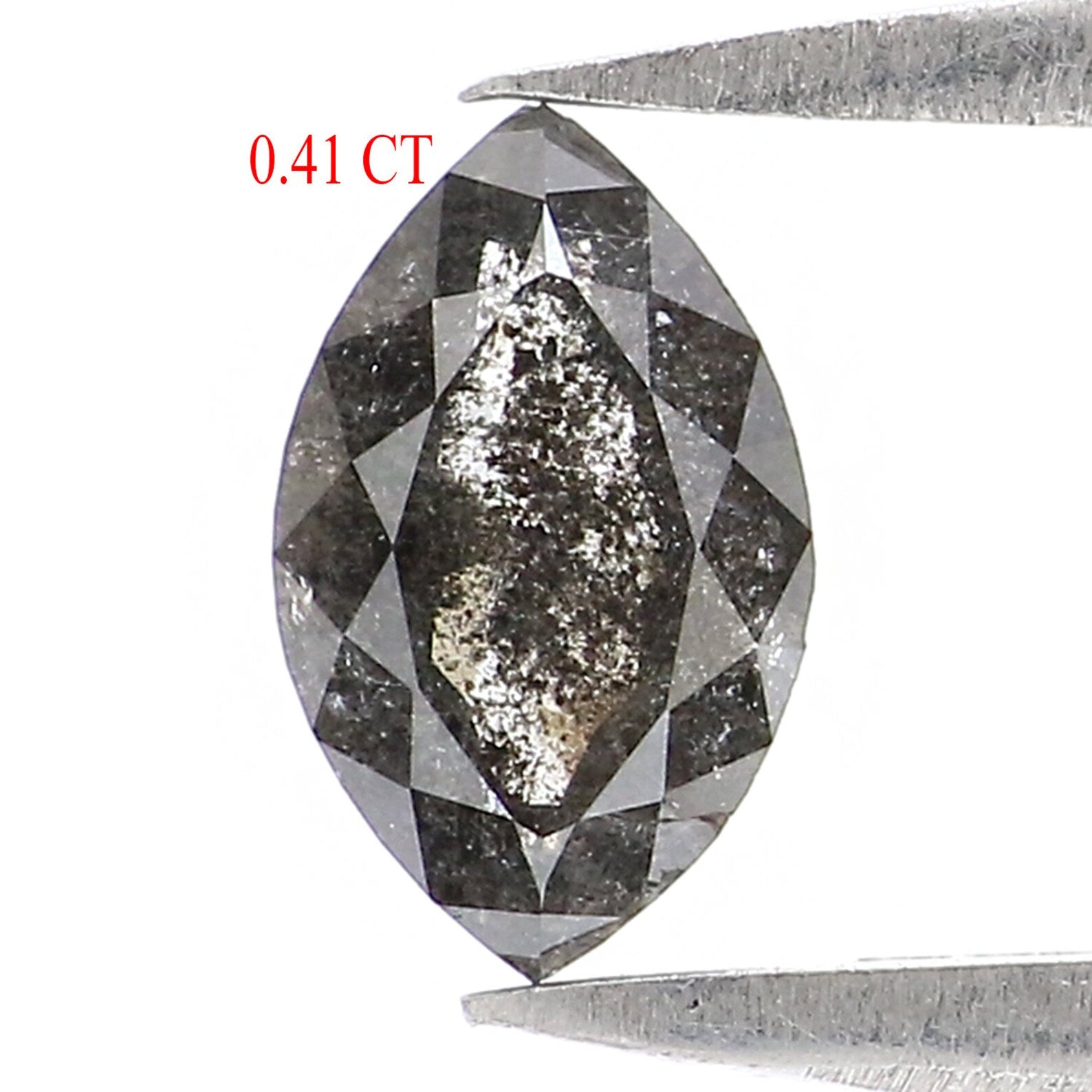 0.41 CT Natural Loose Marquise Diamond Salt And Pepper Diamond Natural Loose Diamond 6.50 MM Marquise Cut Diamond Marquise Shape NQ9068
