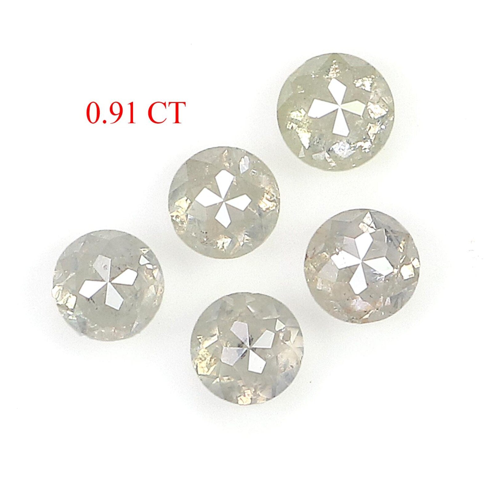 0.91 Ct Natural Loose Round Shape Diamond Grey Color Round Diamond 3.10 MM Natural Loose Gray Color Diamond Round Rose Cut Diamond NQ6527