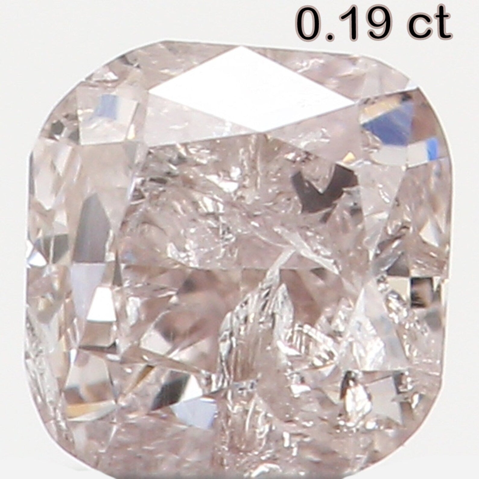 0.19 Ct Natural Loose Cushion Shape Diamond Faint Pink Color Cushion Cut Diamond 3.00 MM Natural Loose Cushion Brilliant Cut Diamond N6994