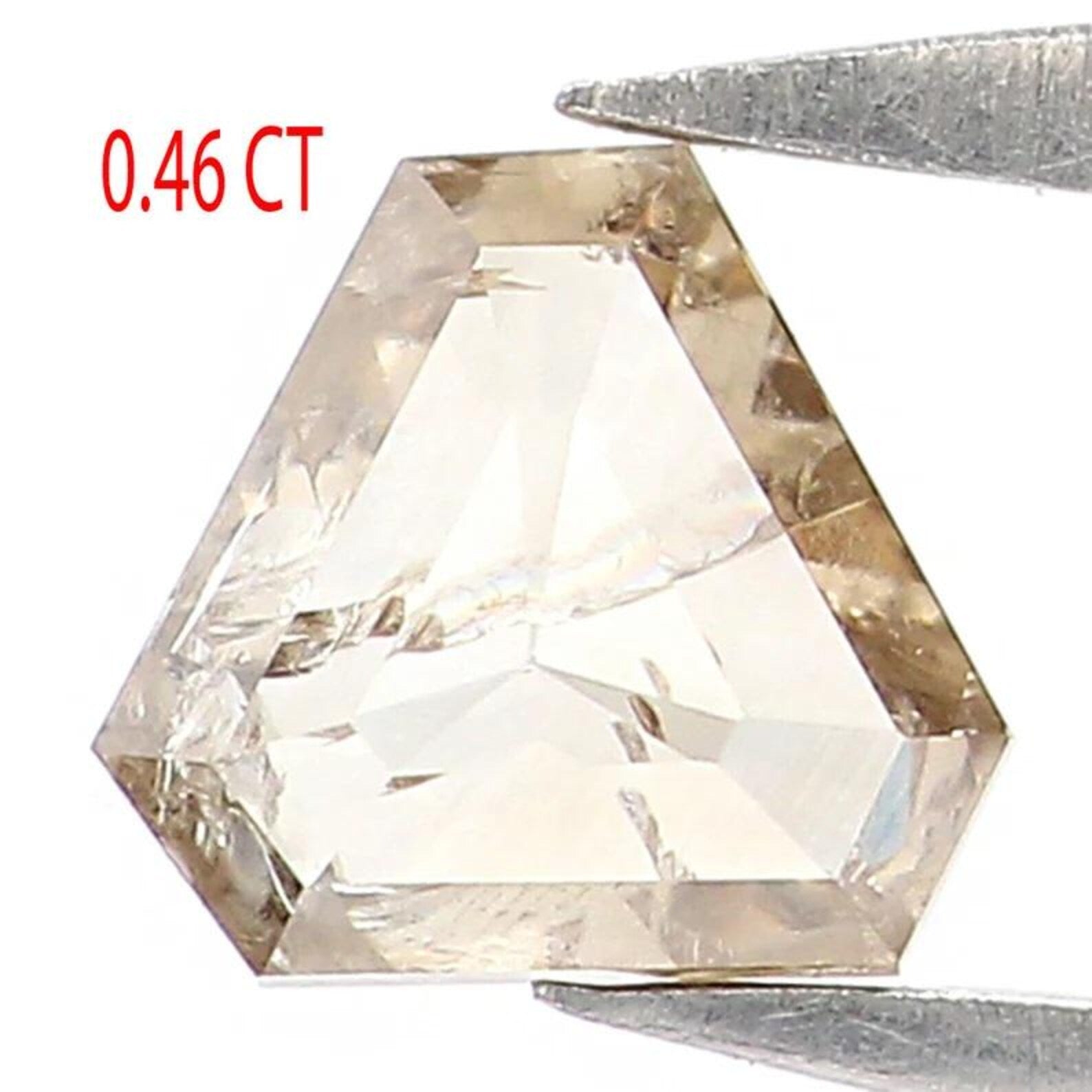 0.46 CT Natural Loose Antique Shape Diamond Brown Color Antique Diamond 4.65 MM Natural Loose Brown Color Antique Rose Cut Diamond NQ7011