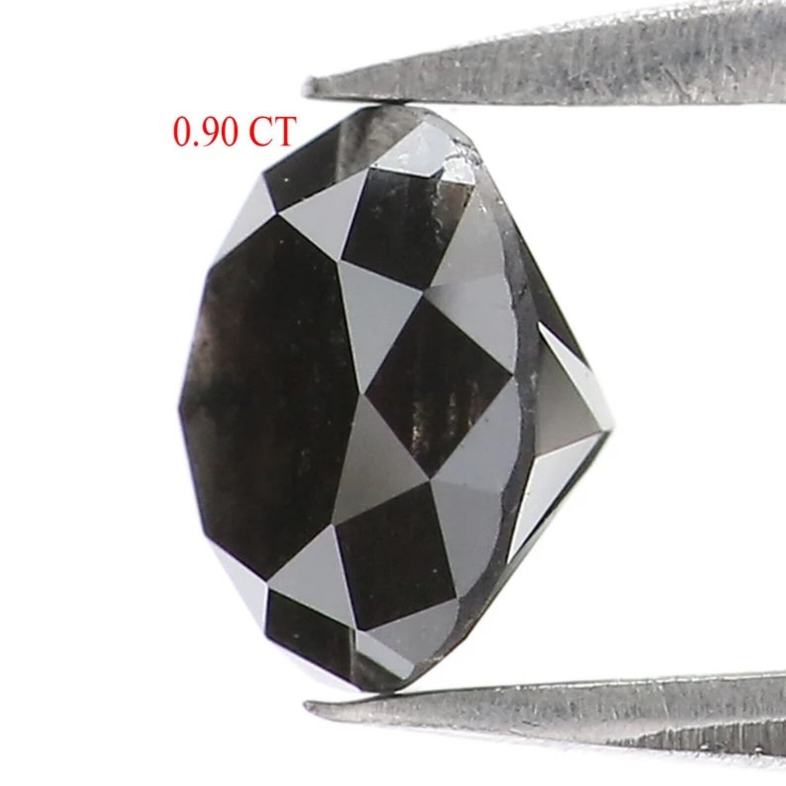 0.90 CT Natural Loose Round Shape Diamond Black Color Round Cut Diamond 5.80 MM Natural Loose Diamond Round Brilliant Cut Diamond NQ7914