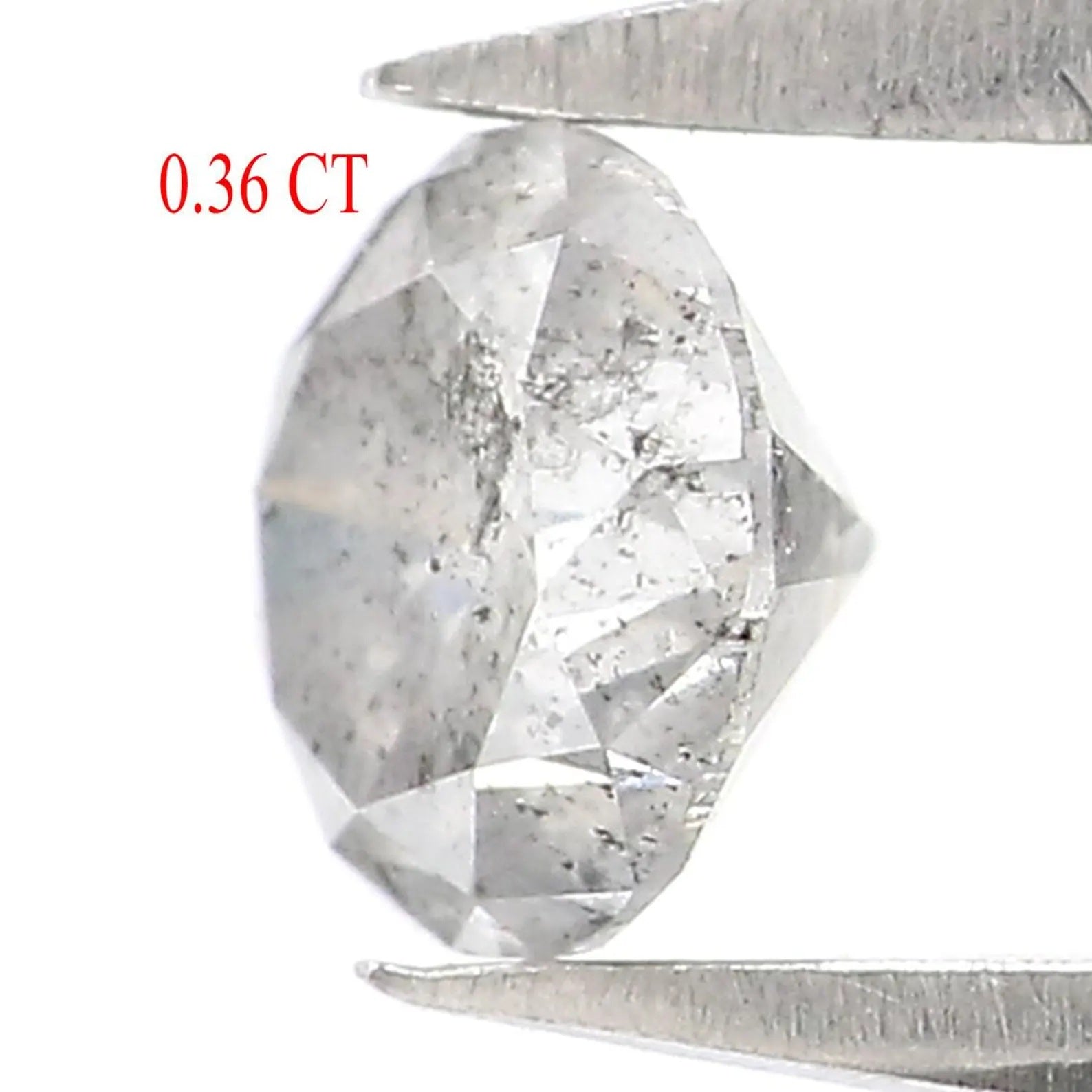 0.36 CT Natural Loose Round Shape Diamond Salt And Pepper Round Cut Diamond 4.30 MM Natural Loose Diamond Round Brilliant Cut Diamond NQ7044
