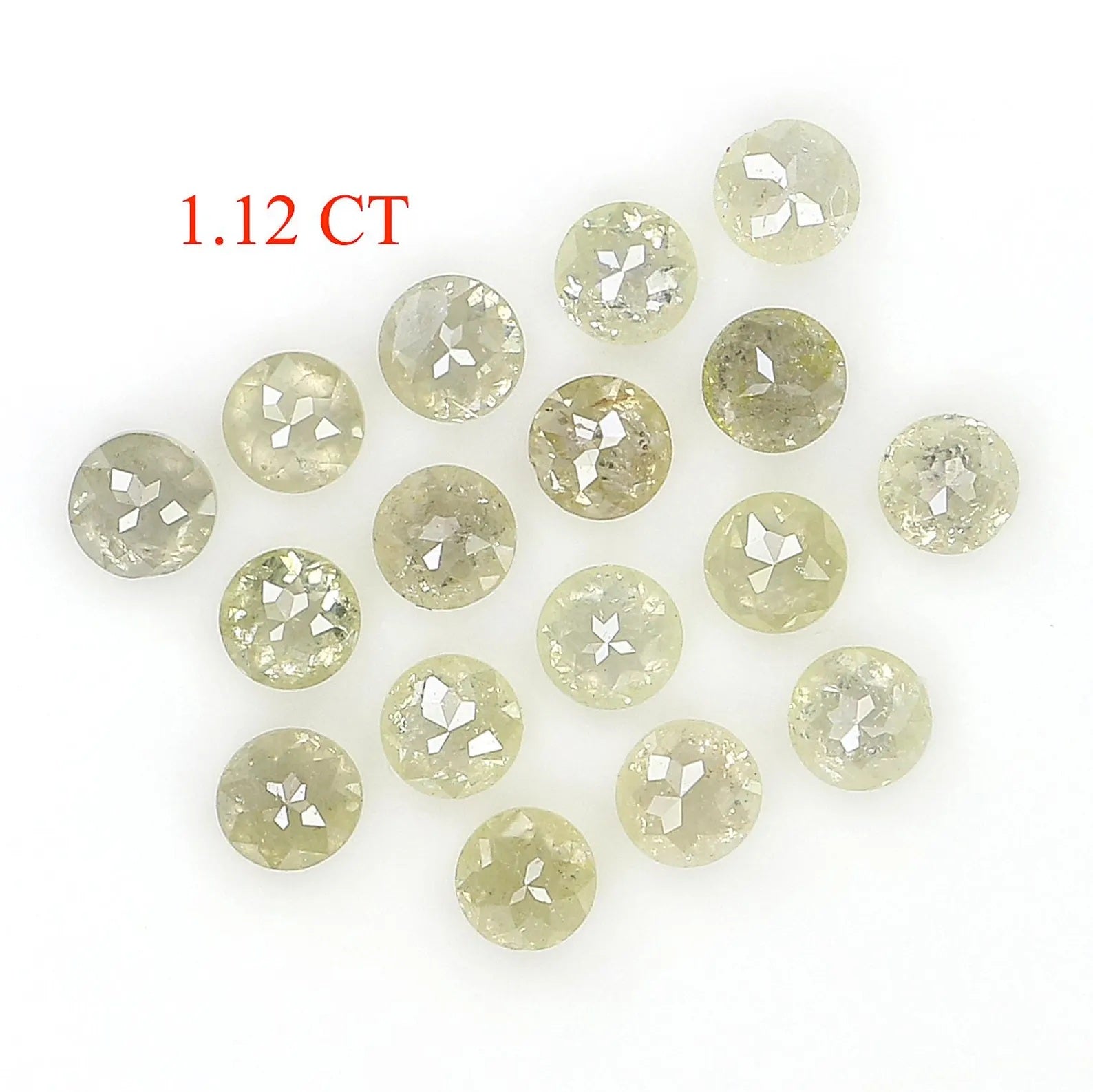 1.12 CT Natural Loose Round Rose Cut Diamond Grey Color Round Shape Diamond 2.30 MM Natural Loose Grey Color Round Rose Cut Diamond NQ7092