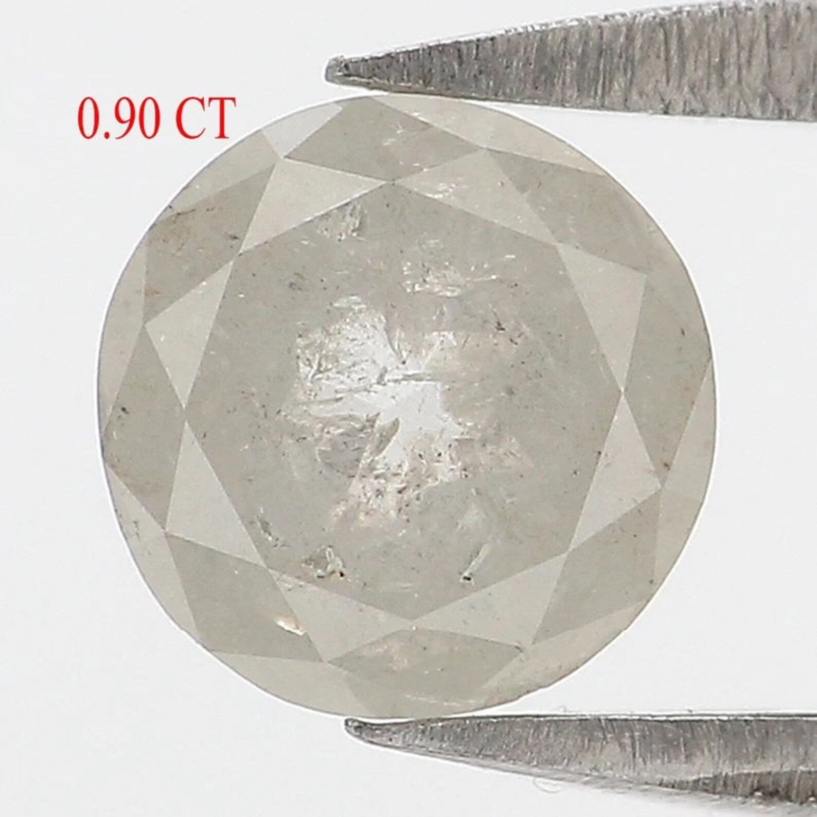 0.90 CT Natural Loose Round Shape Diamond Grey Color Round Rose Cut Diamond 5.80 MM Natural Diamond Grey Color Round Rose Cut Diamond NQ1421