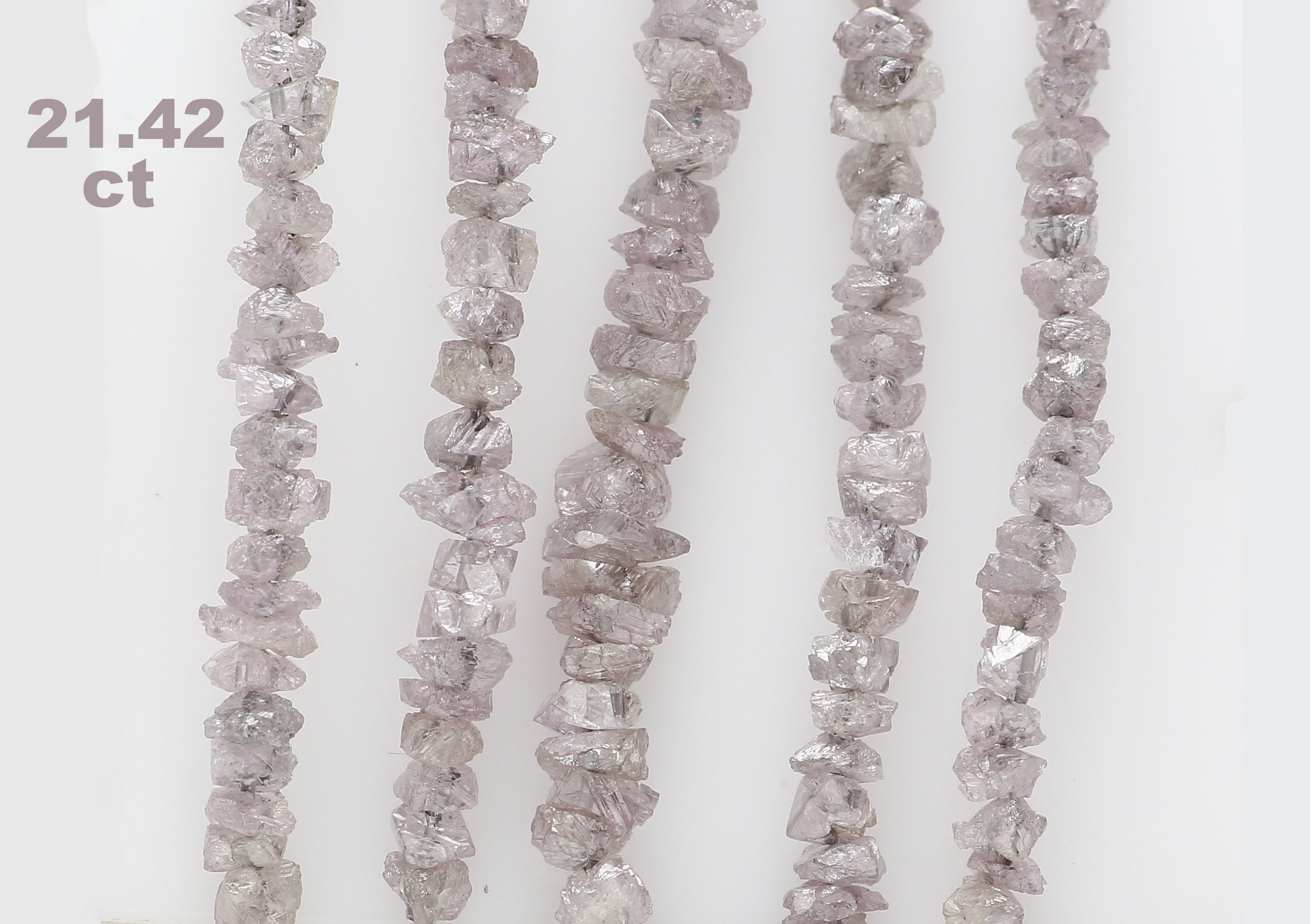 21.42 CT Natural Loose Rough Bead Shape Diamond Brown Color Rough Cut Diamond 1.90 MM Natural Pink Color Rough Drilling Bead Diamond LQ6126