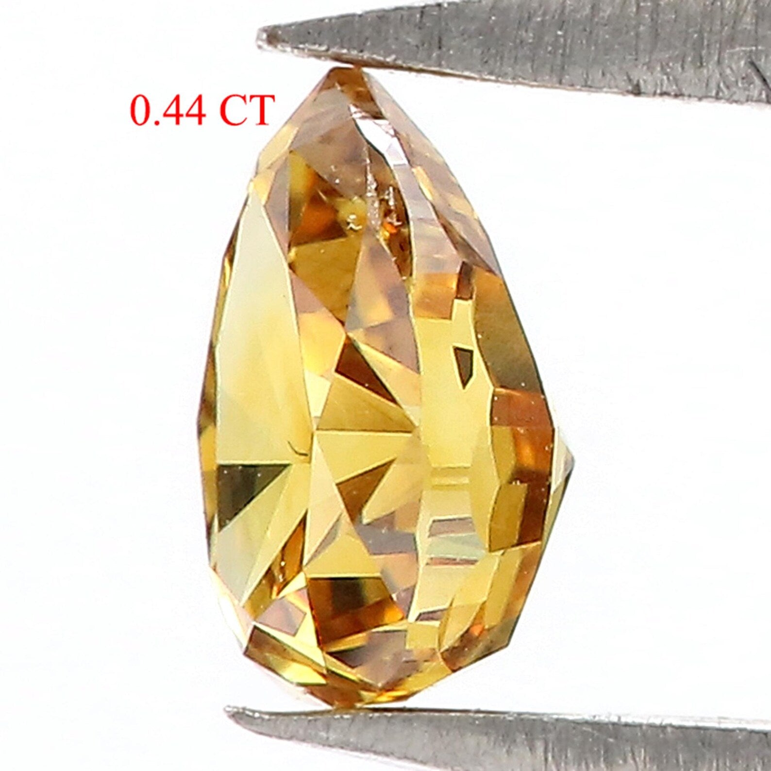 0.44 Ct Natural Loose Pear Shape Diamond Brown Color Pear Cut Diamond 5.25 MM Natural Loose Brown Color Pear Brilliant Cut Diamond QNB9828