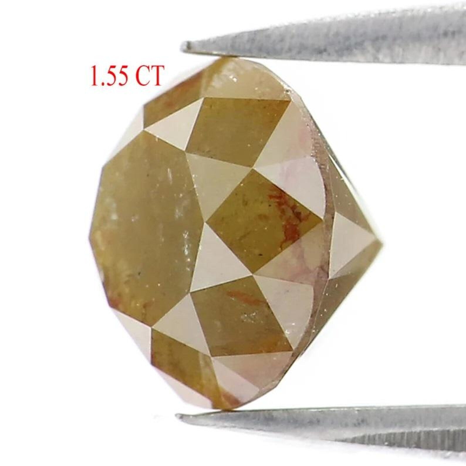 1.55 CT Natural Loose Round Shape Diamond Yellow Color Round Diamond 6.65 MM Natural Diamond Yellow Color Round Brilliant Cut Diamond NQ1692