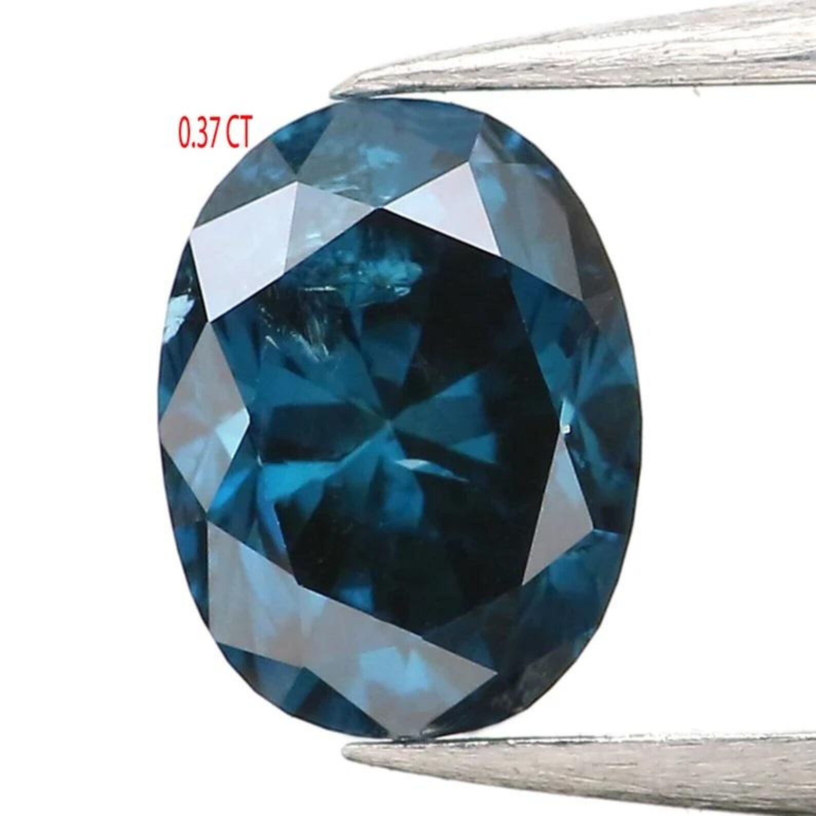 0.37 CT Natural Loose Oval Shape Diamond Blue Color Oval Diamond 4.95 MM Natural Loose Diamond Blue Color Oval Brilliant Cut Diamond NQ1391