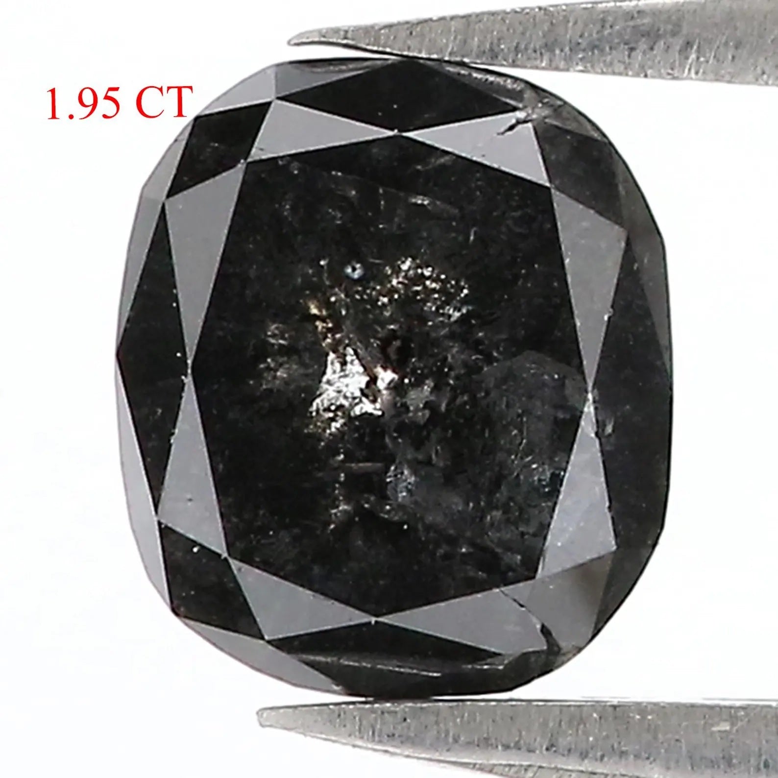 1.95 Ct Natural Loose Oval Shape Diamond Salt And Pepper Oval Cut Diamond 7.50 MM Natural Loose Black Grey Color Oval Shape Diamond QN9093