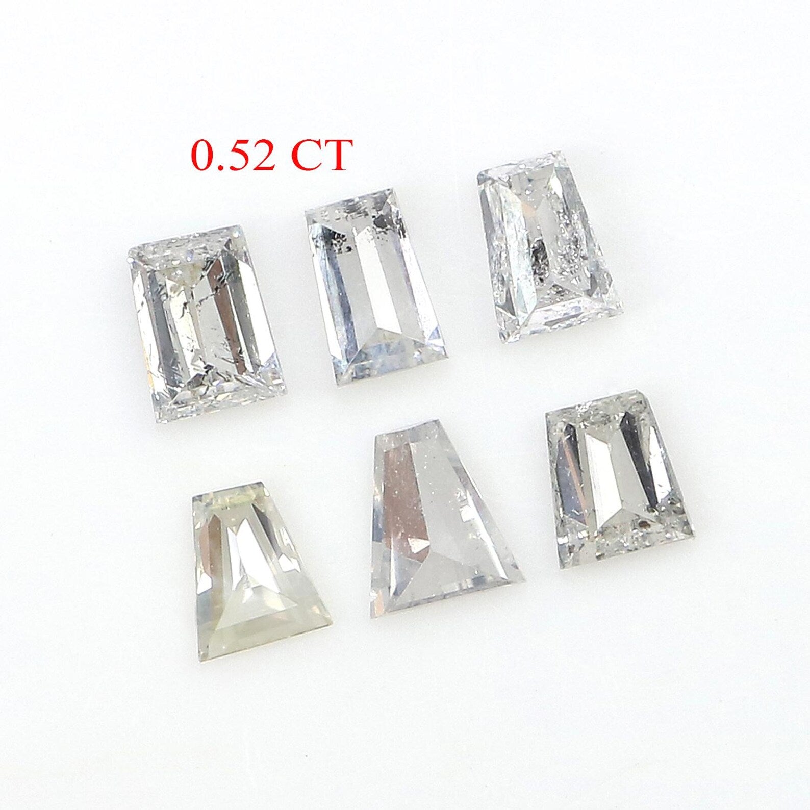 0.52 CT Natural Loose Baguette Shape Diamond White Color Baguette Cut Diamond 2.90 MM Natural White Color Baguette Rose Cut Diamond NQ1932