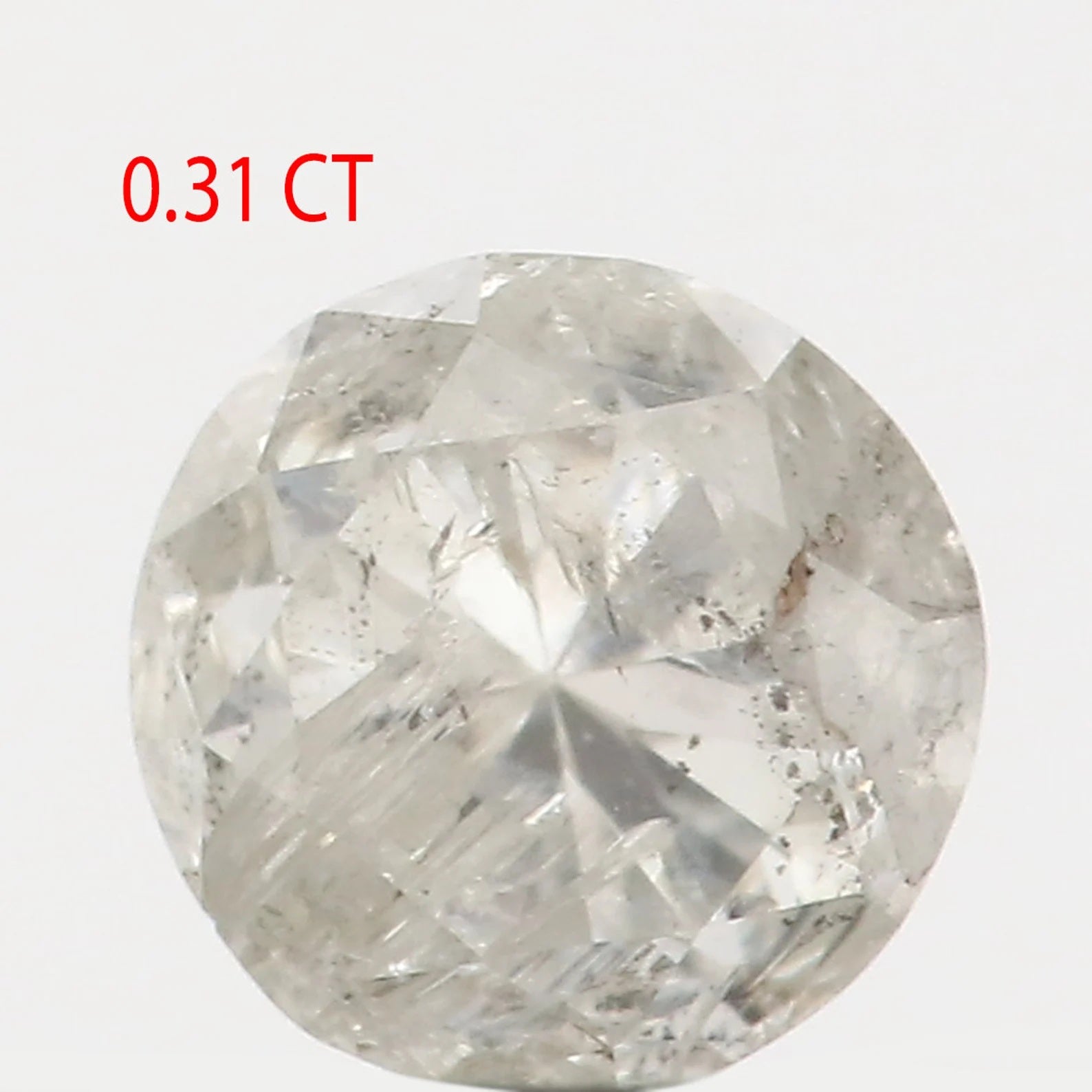 0.31 Ct Natural Loose Round Brilliant Diamond Gray Color Round Shape Diamond 3.95 MM Natural Loose Diamond Round Brilliant Cut Diamond N310