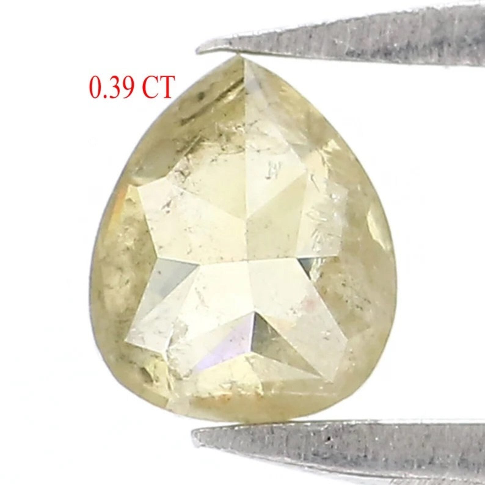 0.39 CT Natural Loose Pear Shape Diamond Green Color Pear Cut Diamond 4.35 MM Natural Diamond Green Color Pear Brilliant Cut Diamond NQ7611