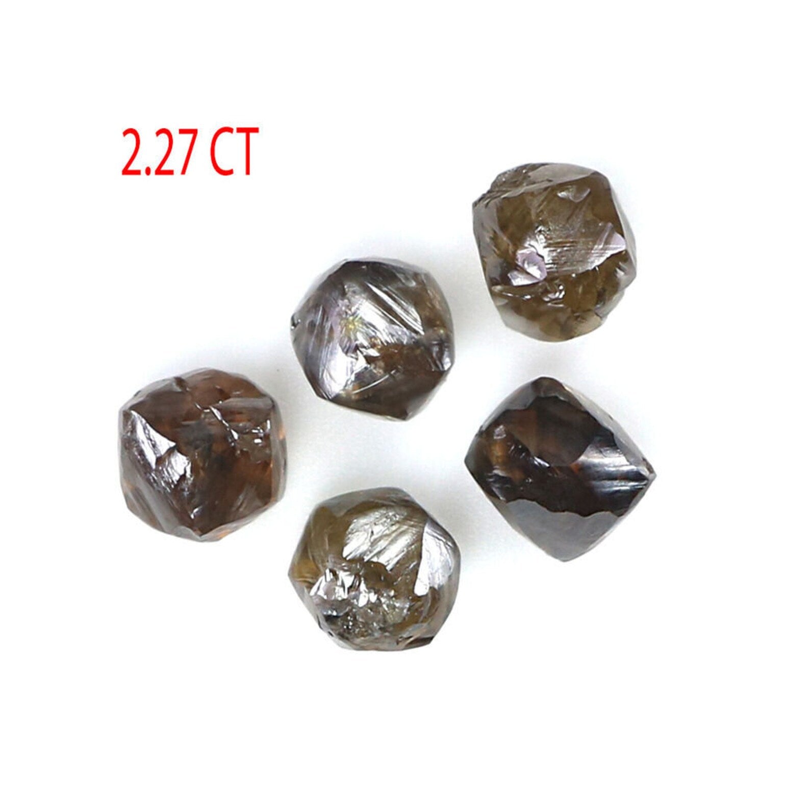 2.27 Ct Natural Loose Rough Diamond Dark Brown Color Rough Diamond 3.80 MM Natural Loose Diamond Brown Color Rough Shape Diamond NQ9035