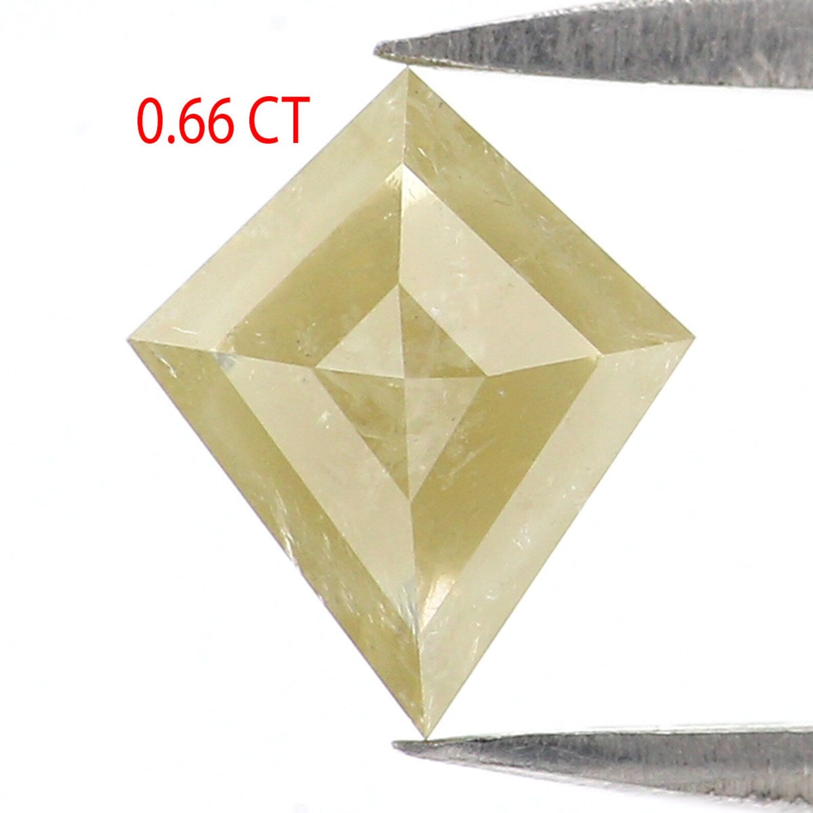 0.66 CT Natural Loose Kite Shape Diamond Yellow Color Kite Cut Diamond 7.40 MM Natural Loose Diamond Kite Shape Rose Cut Diamond NQ8932