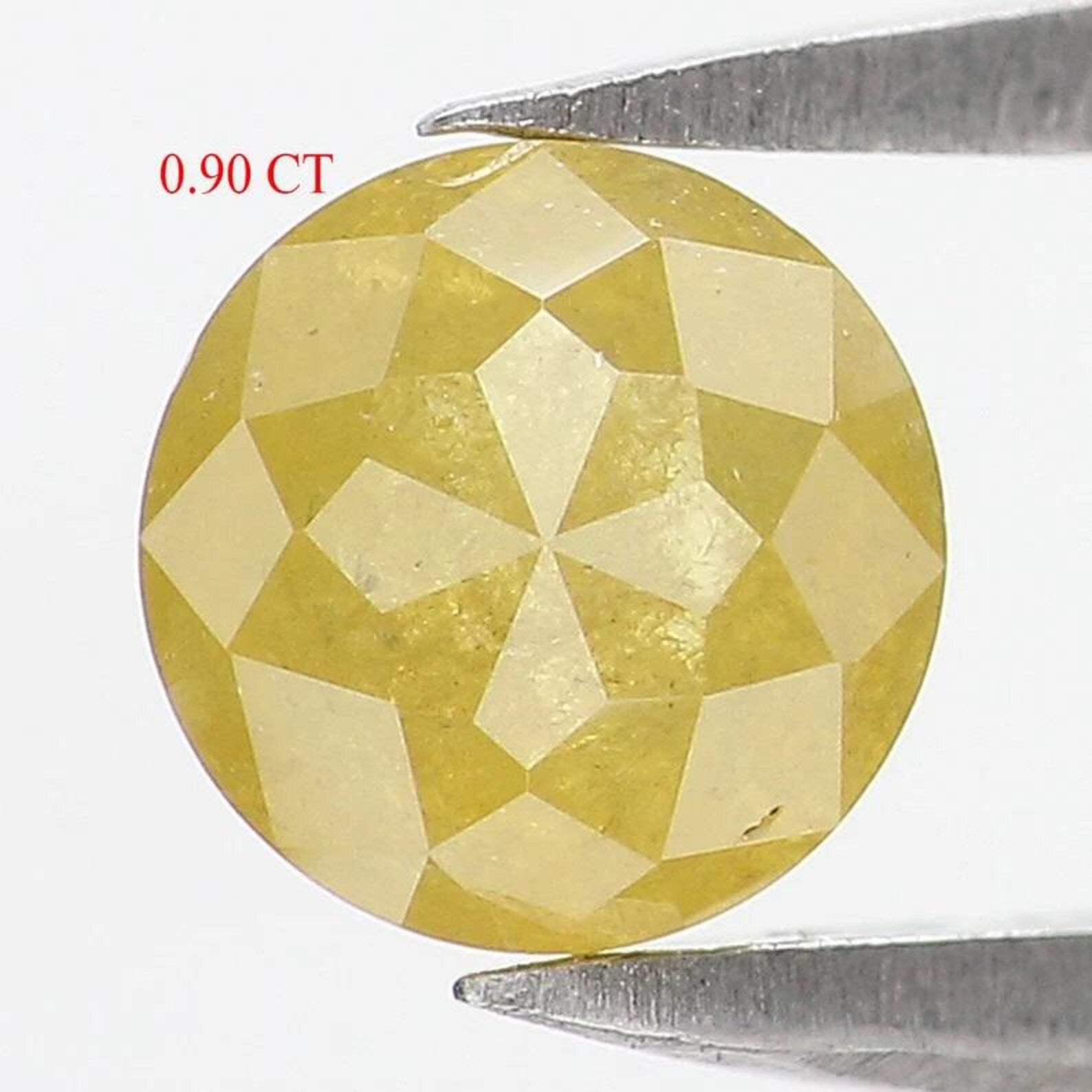 0.36 CT Natural Loose Round Shape Diamond Yellow Color Round Cut Diamond 5.40 MM Natural Loose Yellow Color Round Rose Cut Diamond NQ9619