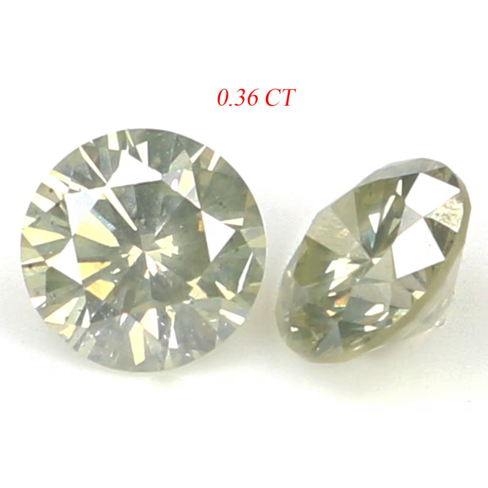 0.36 CT Natural Loose Round Brilliant Cut Diamond White - J Color Round Shape Diamond 3.60 MM Natural Loose Round Shape Diamond KDN1864