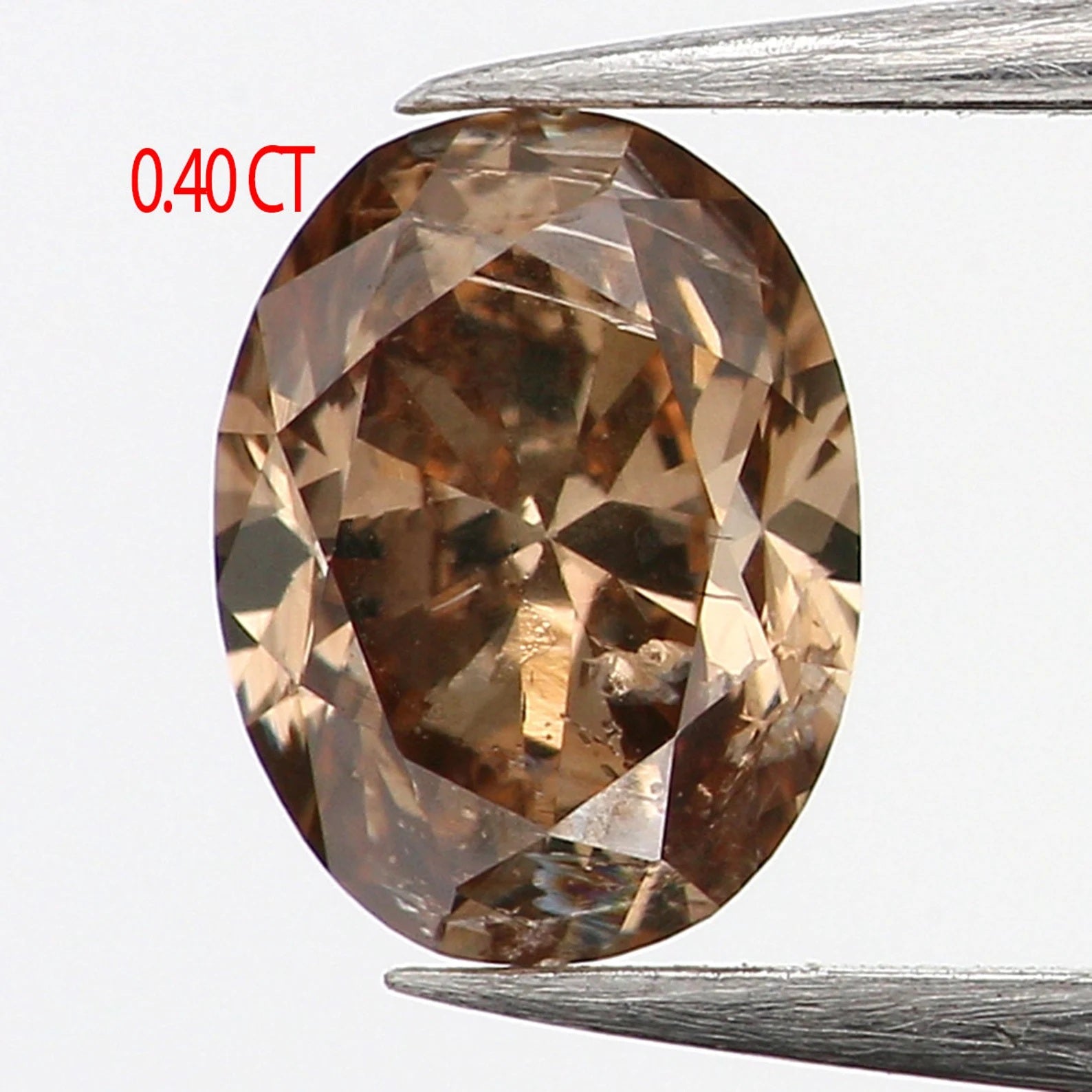 0.40 Ct Natural Loose Oval Diamond Brown Oval Cut Diamond 5.25 MM Natural Loose Diamond Oval Brilliant Cut Diamond Oval Shape Diamond N1327