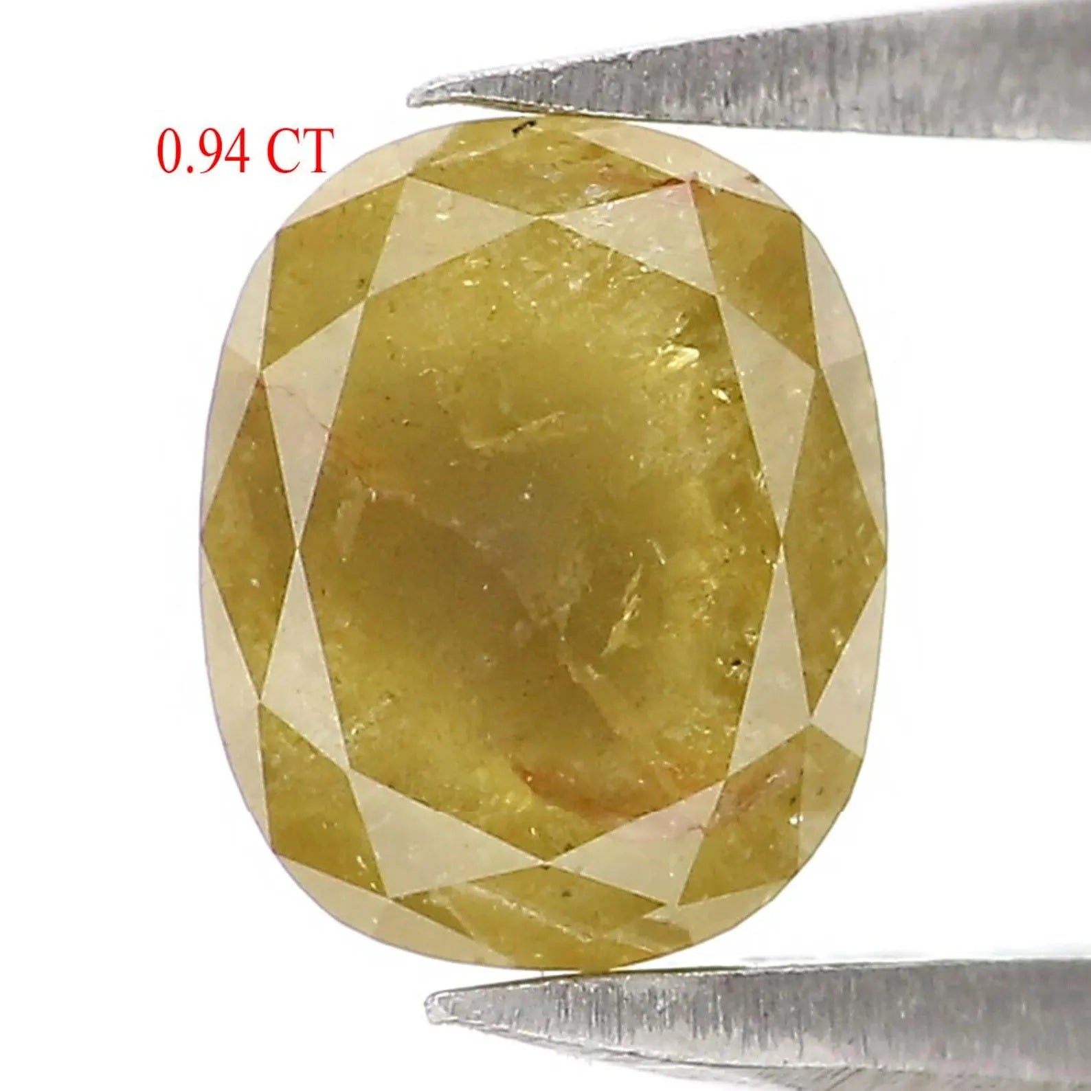 0.94 CT Natural Loose Oval Shape Diamond Yellow Color Oval Cut Diamond 6.20 MM Natural Loose Diamond Yellow Oval Rose Cut Diamond NQ9890
