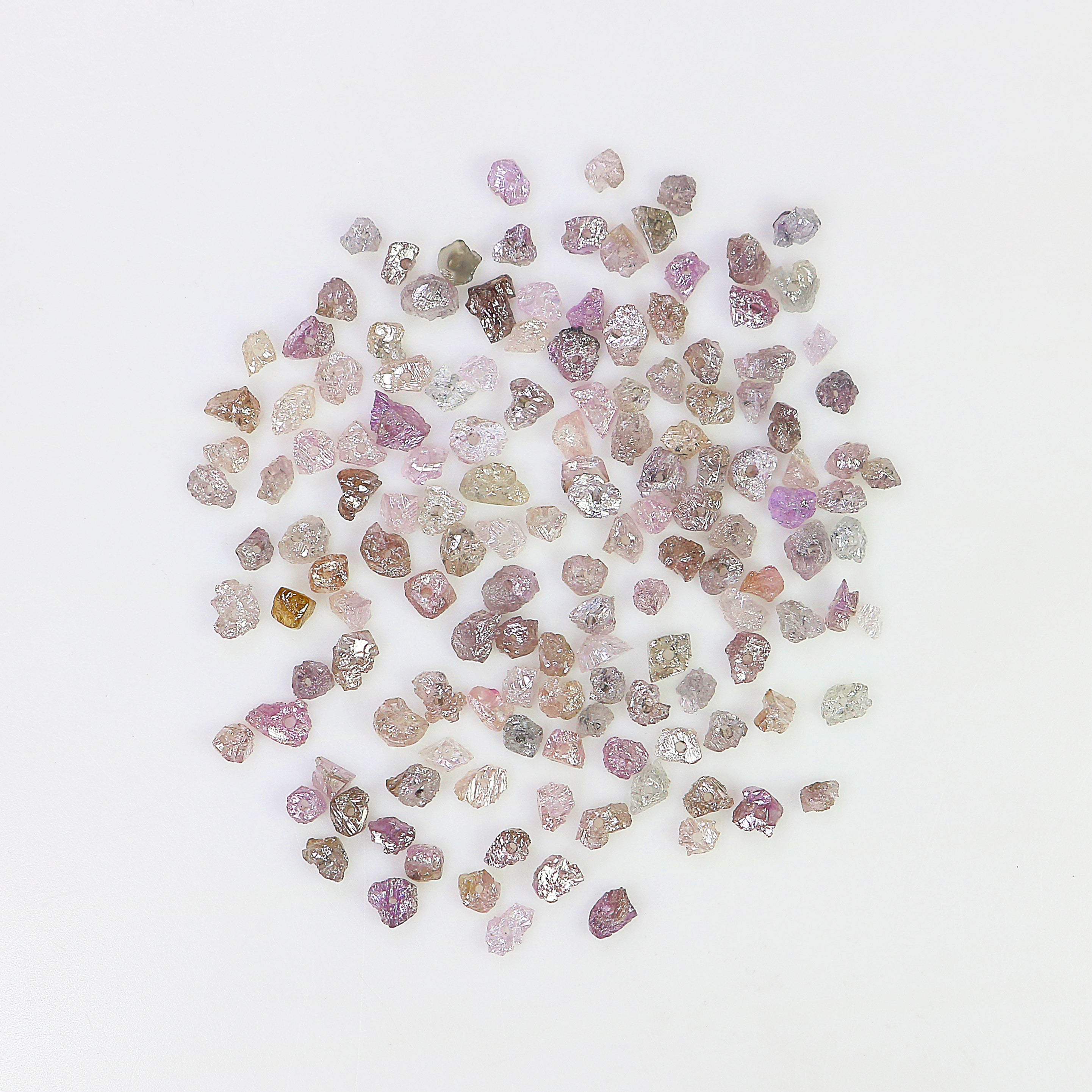 Natural Loose Rough Cut Diamond Pink Color Rough Bead Cut Diamond 2.00 To 100.00 Ct Lot Uncut Drilled Bead Rough Irregular Cut Diamond Q87